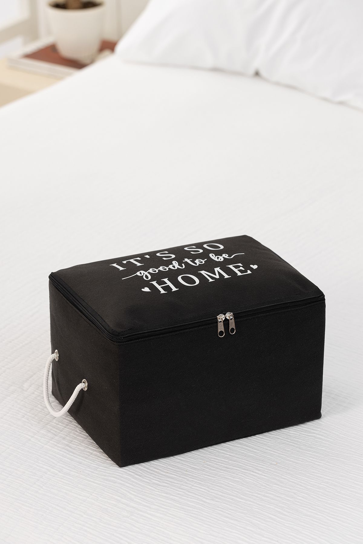 REKHOME-5 Pieces Black Small Size under Base Socks Suitcase Organizer Dowry Bundle Organizer Hurç / 30X22X18 3