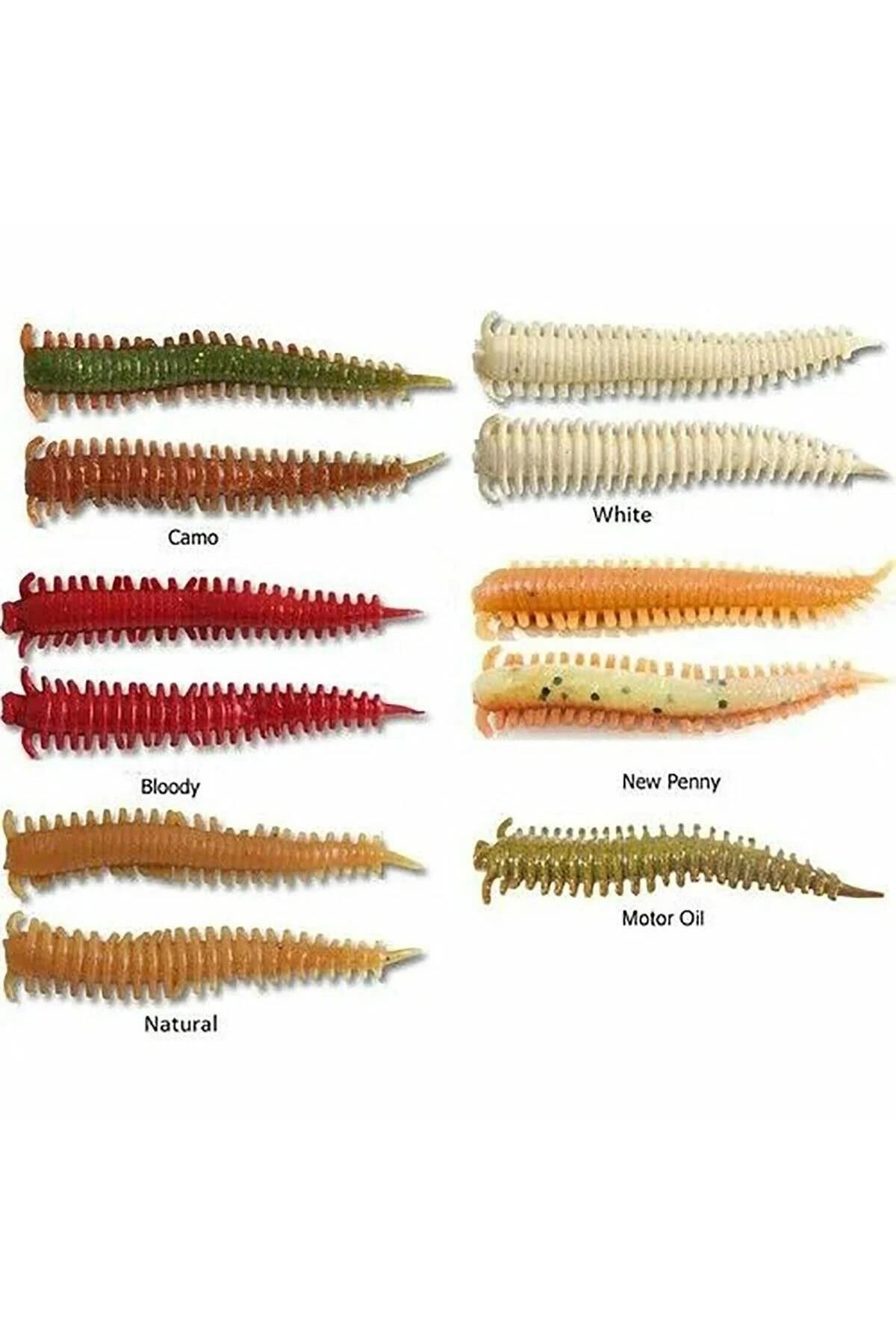 BERKLEY Gulp New Penny 5cm Saltwater Sandworm 16 adet kokulu lrf silikon