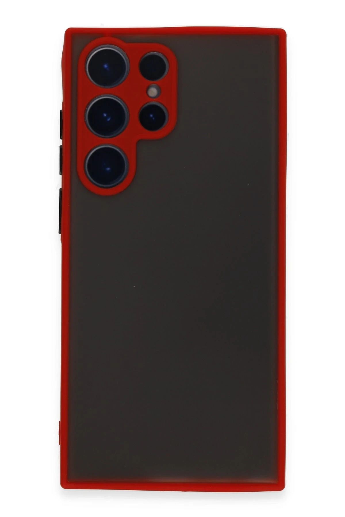 NewFace Samsung Galaxy S23 Ultra Kılıf Montreal Silikon Kapak - Kırmızı HNZRN