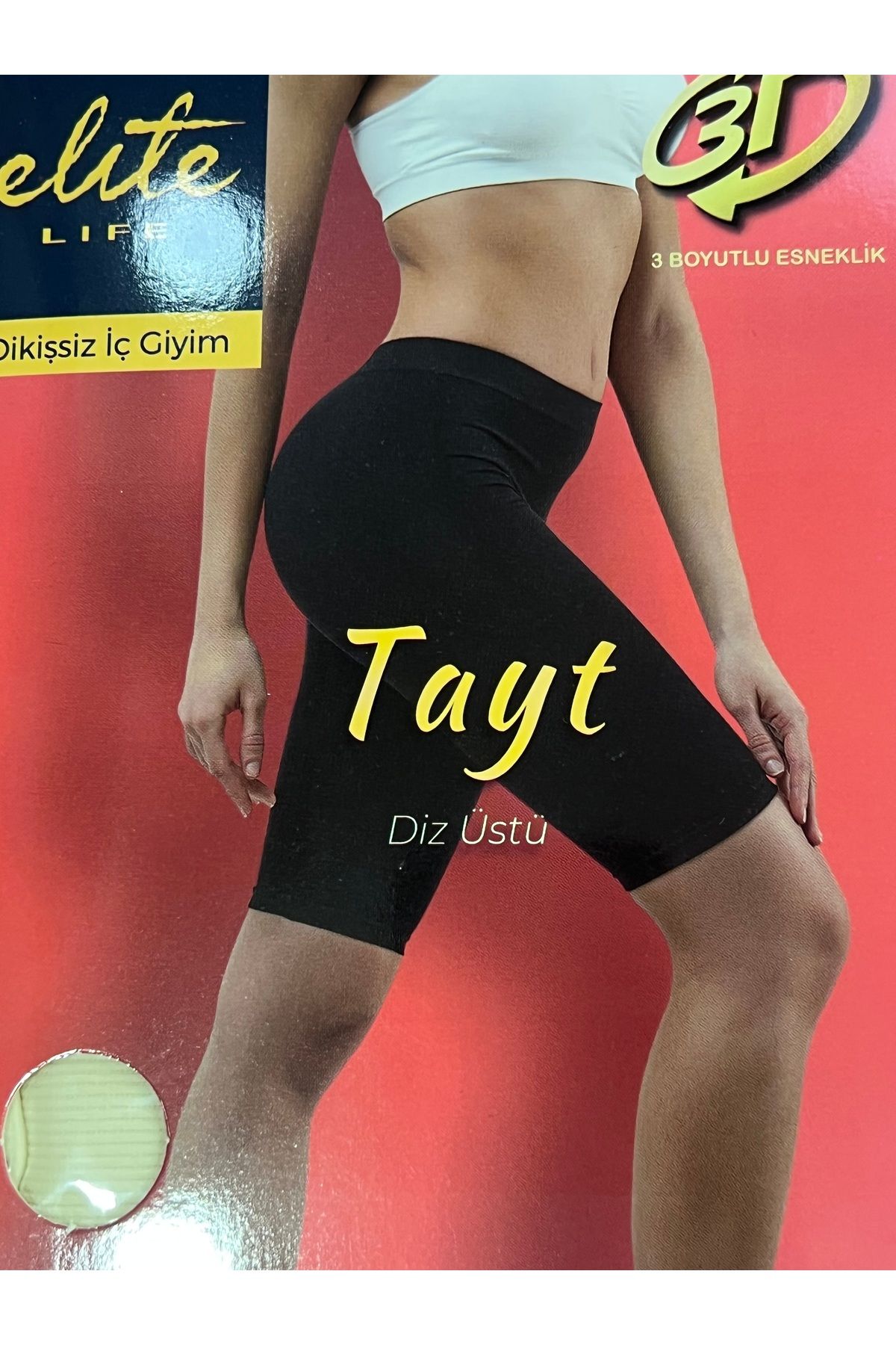 Elit Life diz üstü dikişsiz 2 li tayt