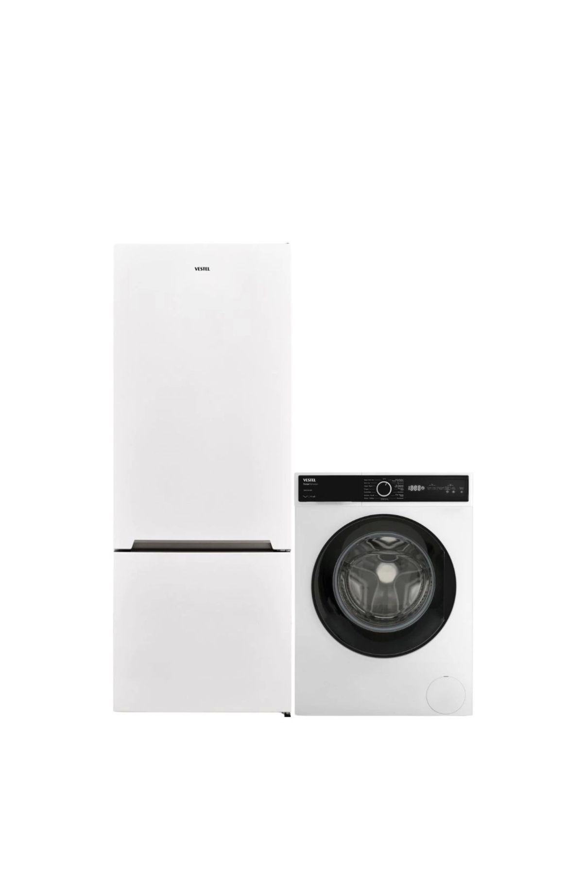 Vestel 2'li Beyaz Eşya Seti (CMI 87302 Çamaşır + NFK52011 Buzdolabı)
