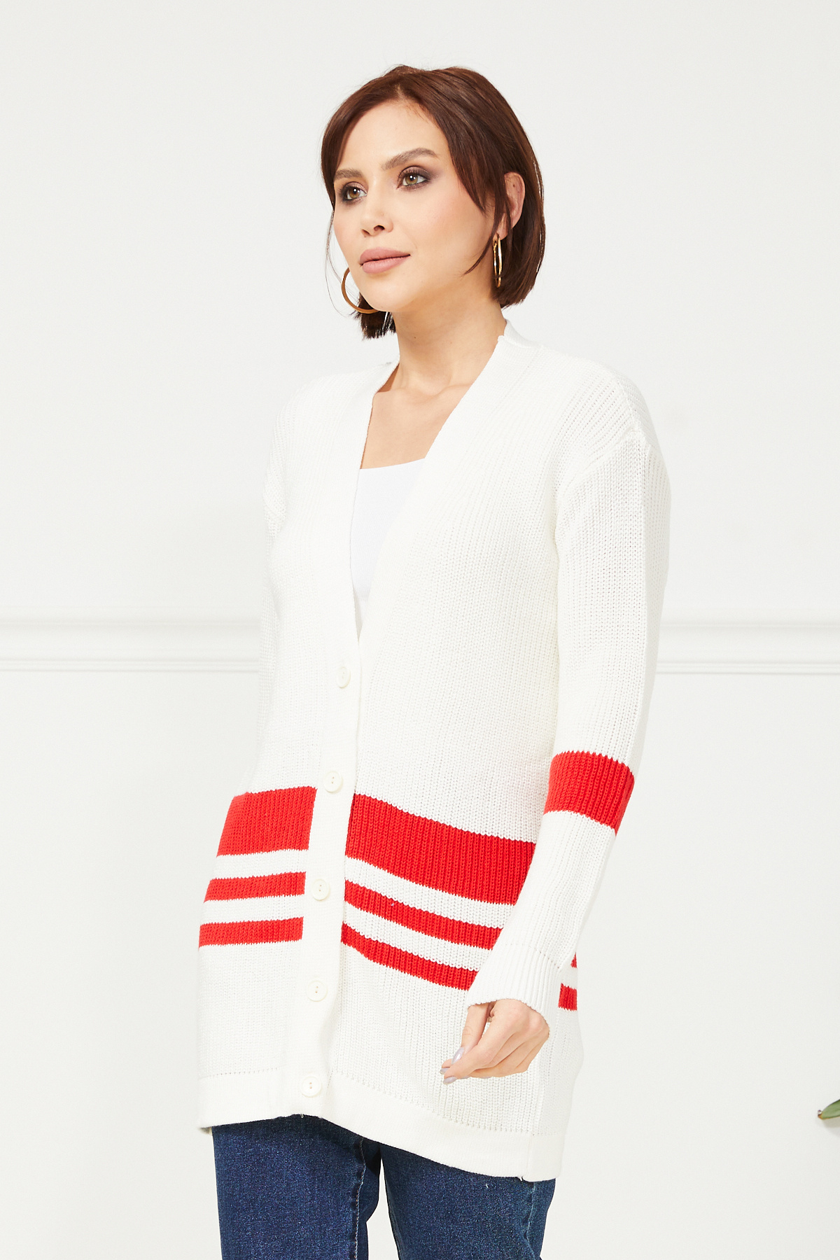DPARİS-Buttoned Knitwear Cardigan 2