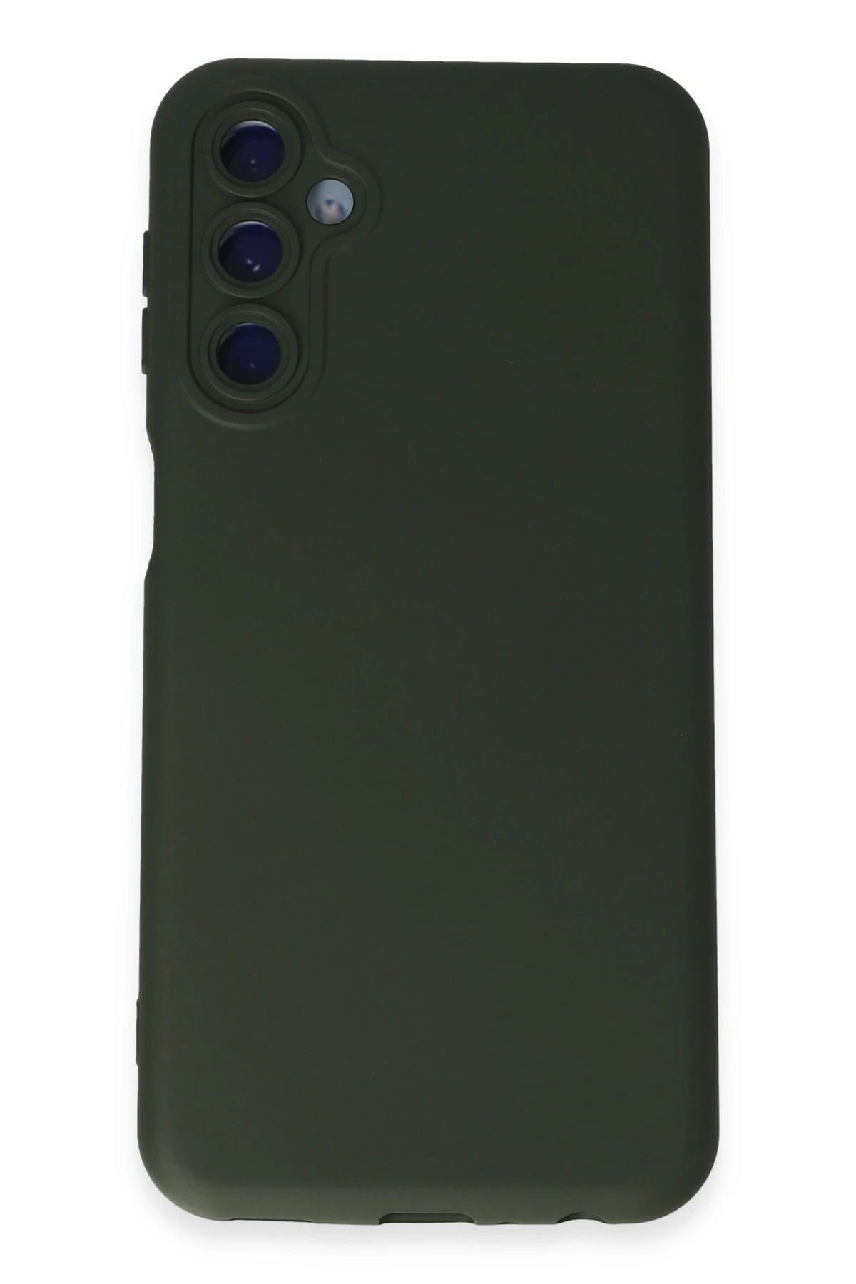 NewFace Galaxy M14 5G Kılıf Nano içi Kadife Silikon - Koyu Yeşil HNZRN