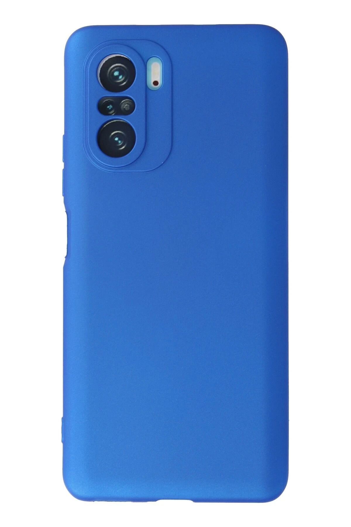 NewFace Xiaomi Poco F3 Kılıf First Silikon - Mavi BSTMY