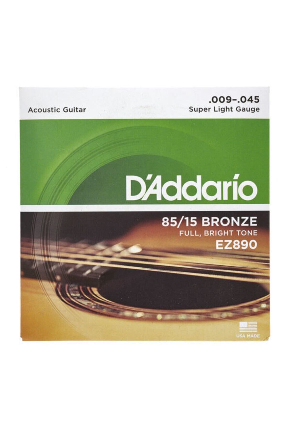 Master Music D'addario Ez-890 (009-045)-süper Light-akustik Gitar Tel Seti-pena