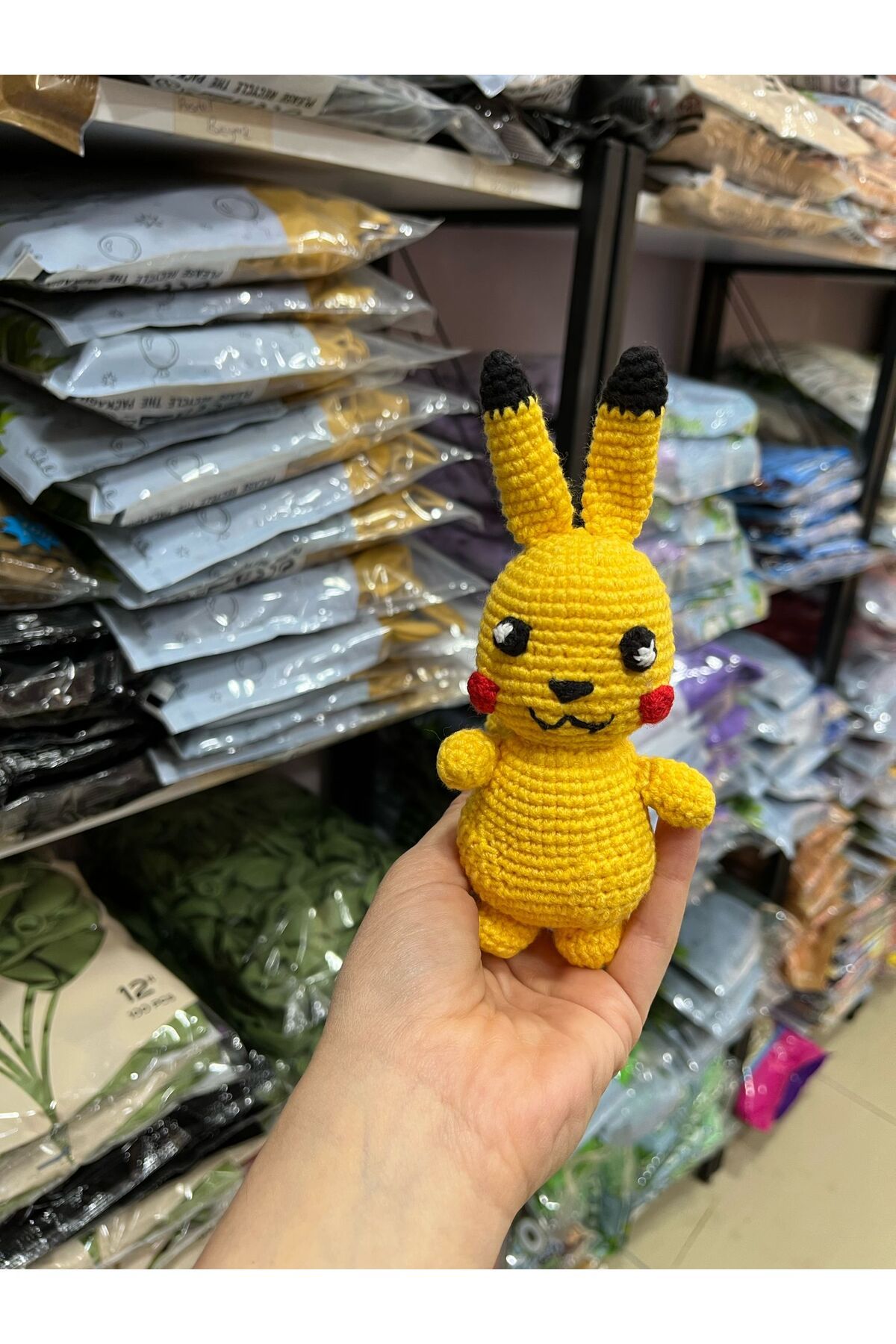 BALON HOME Amigurumi Oyuncak 1 Adet Pikachu