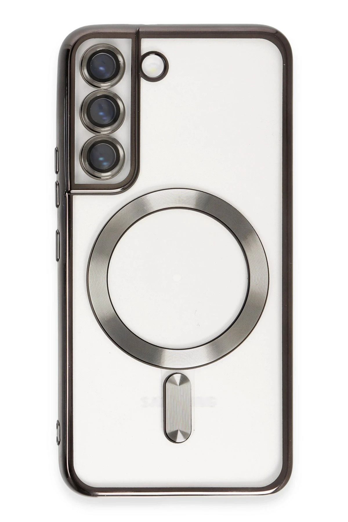 NewFace Samsung Galaxy S22 Kılıf Kross Magneticsafe Kapak - Siyah DPMAH