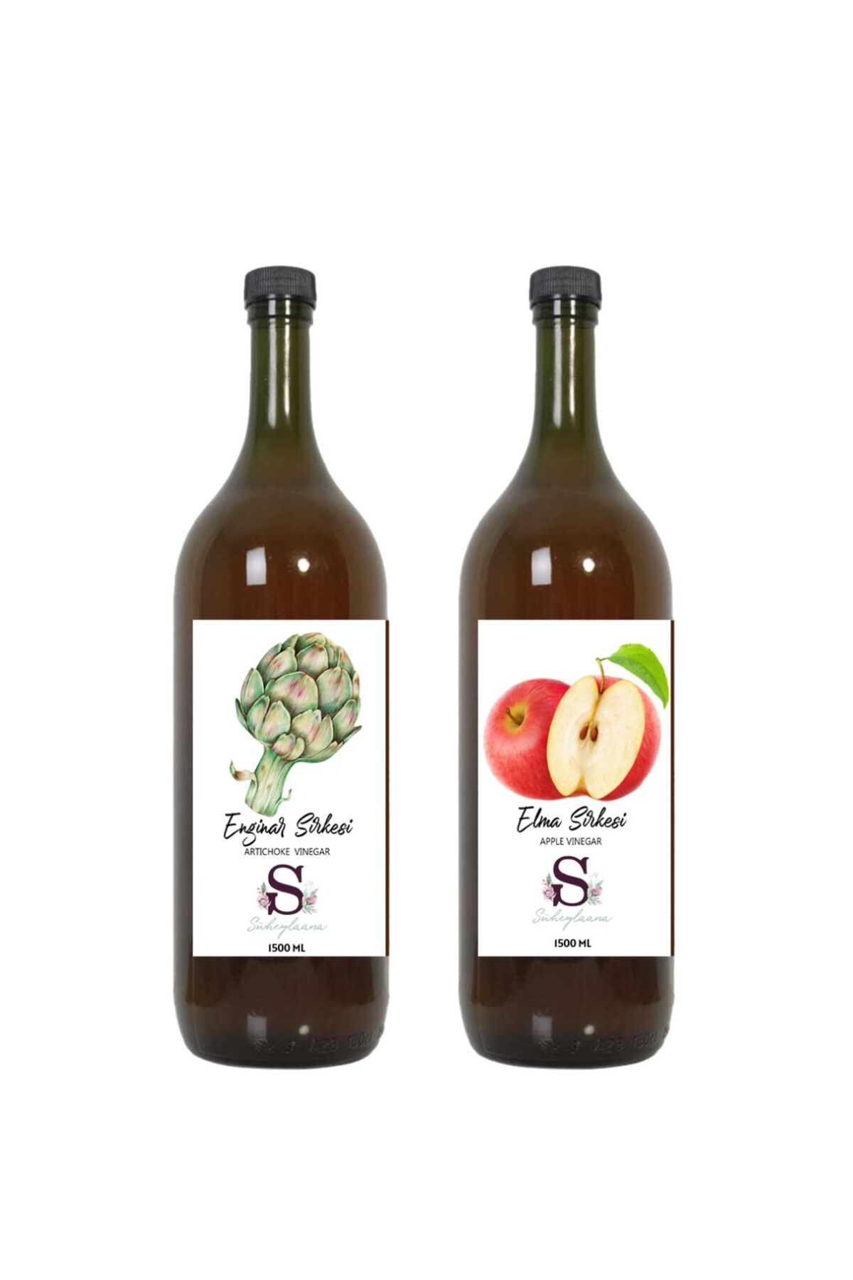 Süheylaana Doğal Enginar Sirkesi 1500 Ml - Doğal Elma Sirkesi 1500 Ml