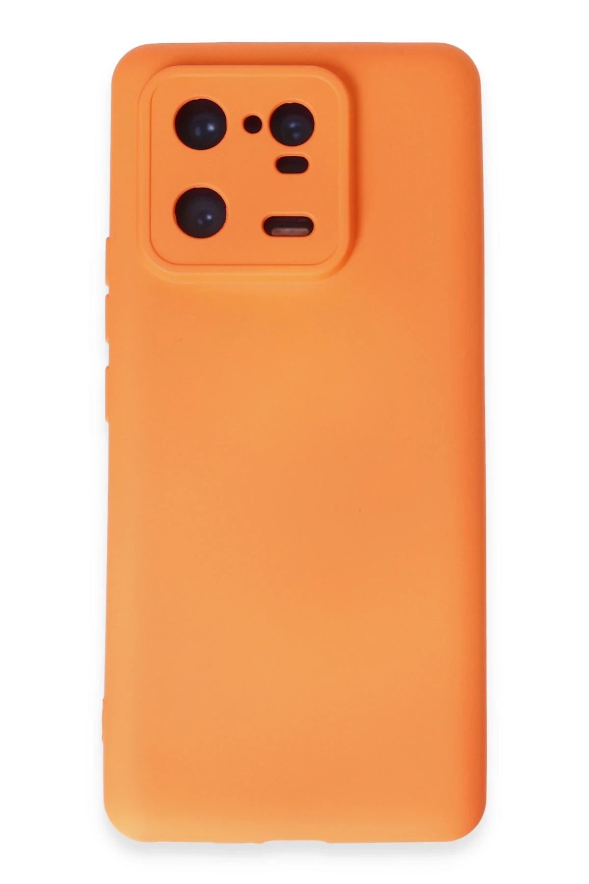 NewFace Xiaomi Mi 13 Pro Kılıf Nano içi Kadife Silikon - Turuncu NRMSA