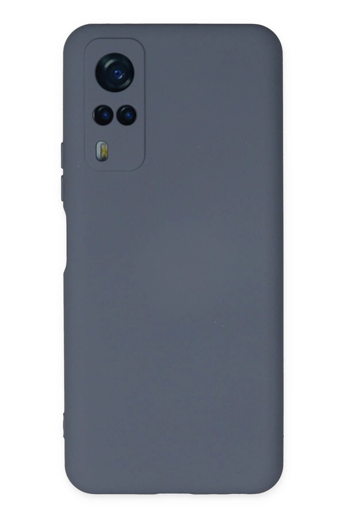 NewFace Vivo Y53S Kılıf Nano içi Kadife Silikon - Gri HNZRN