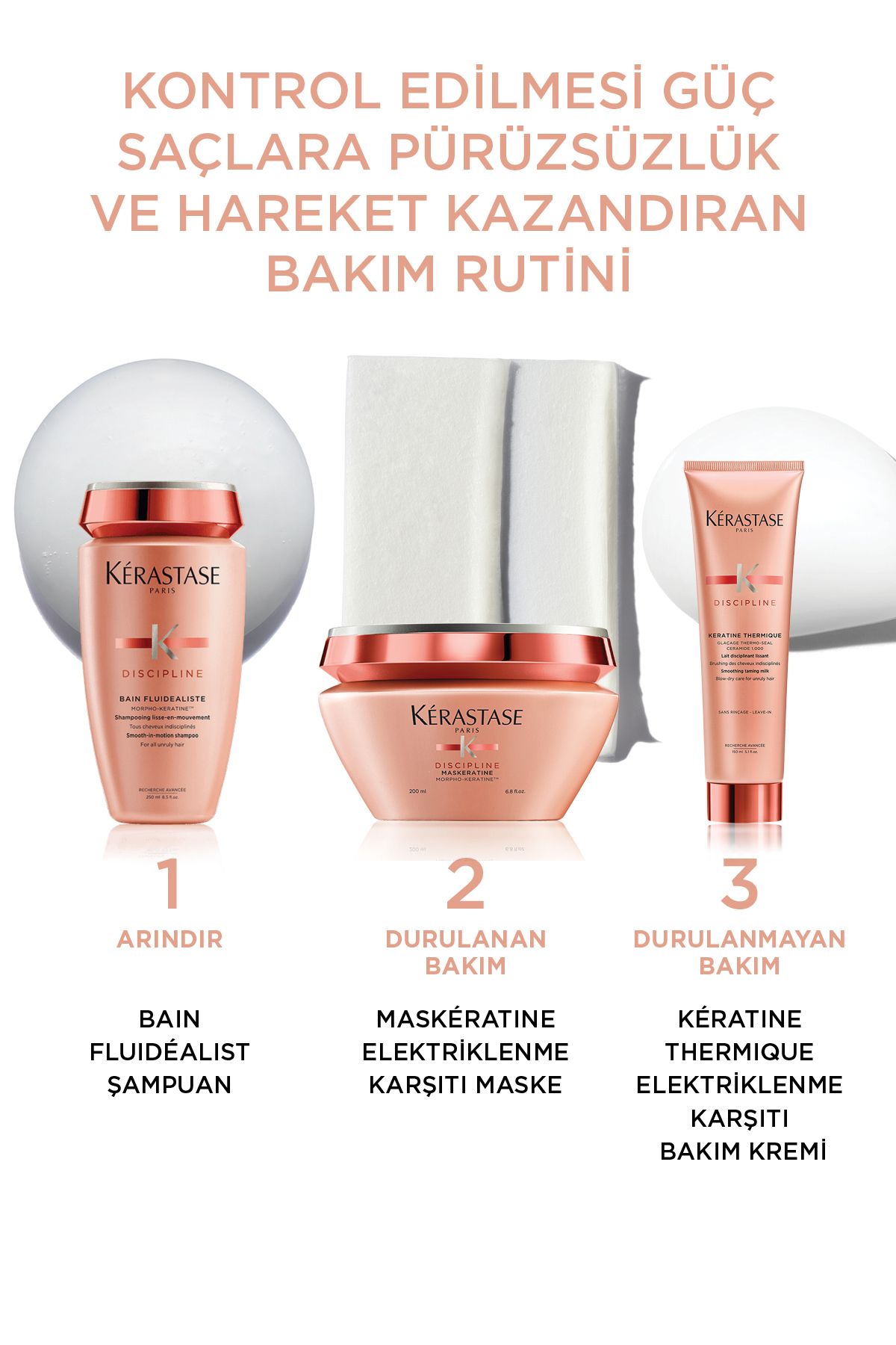 Kerastase کرم مراقبتی موضعی ضد الکتریسیته مو با کراتین دیسیپلین 150 میلی لیتر