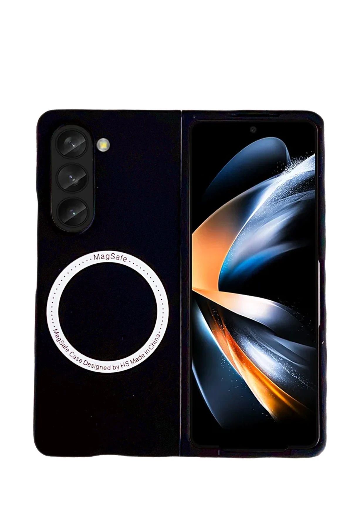 NewFace Samsung Galaxy Z Fold 5 Kılıf Mata Fold Kapak - Siyah JOJUA