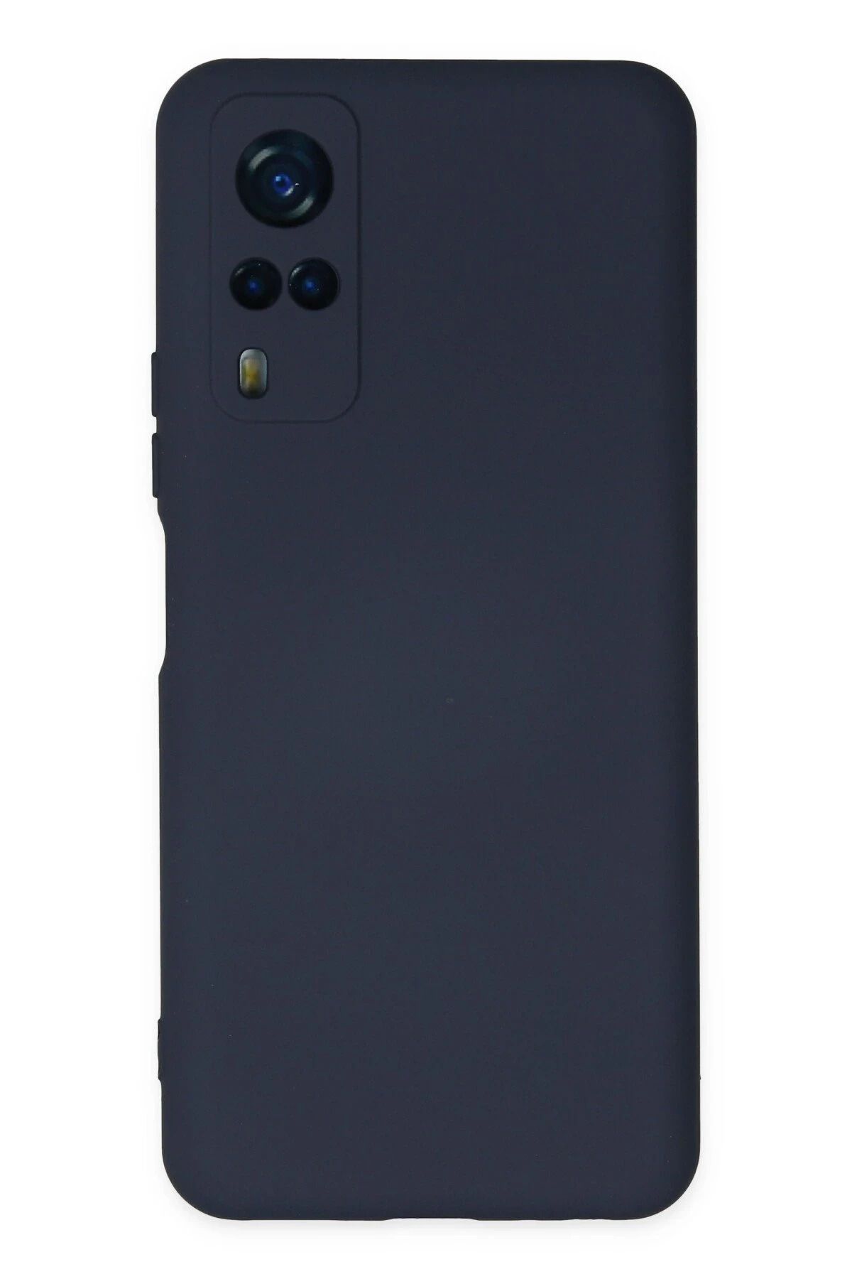 NewFace Vivo Y53S Kılıf Nano içi Kadife Silikon - Lacivert HNZRN