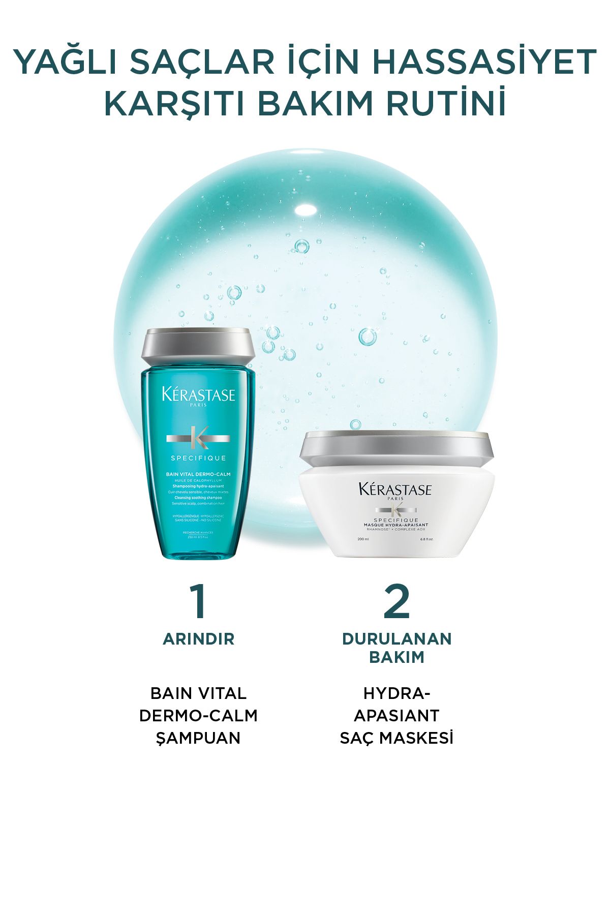Kerastase شامپو ضد حساسیت و روغن دار برای موهای چرب 250 میلی لیتر