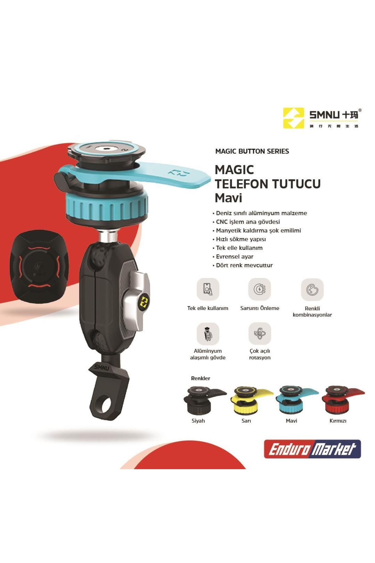 SMNU MAGIC TELEFON TUTUCU MAVİ