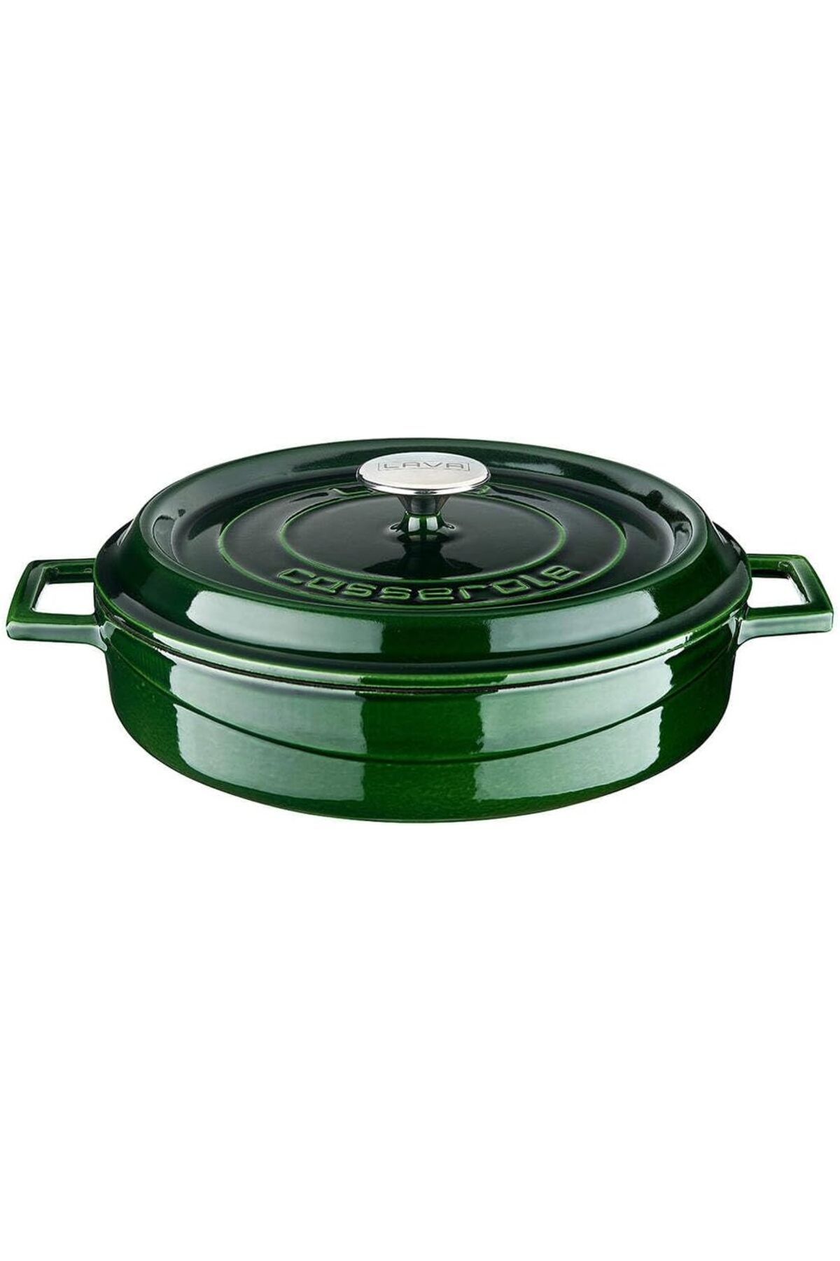 STOREMAX bystoreby Metal Dökme demir tencere, yeşil, 28 cm NewDesing 646268