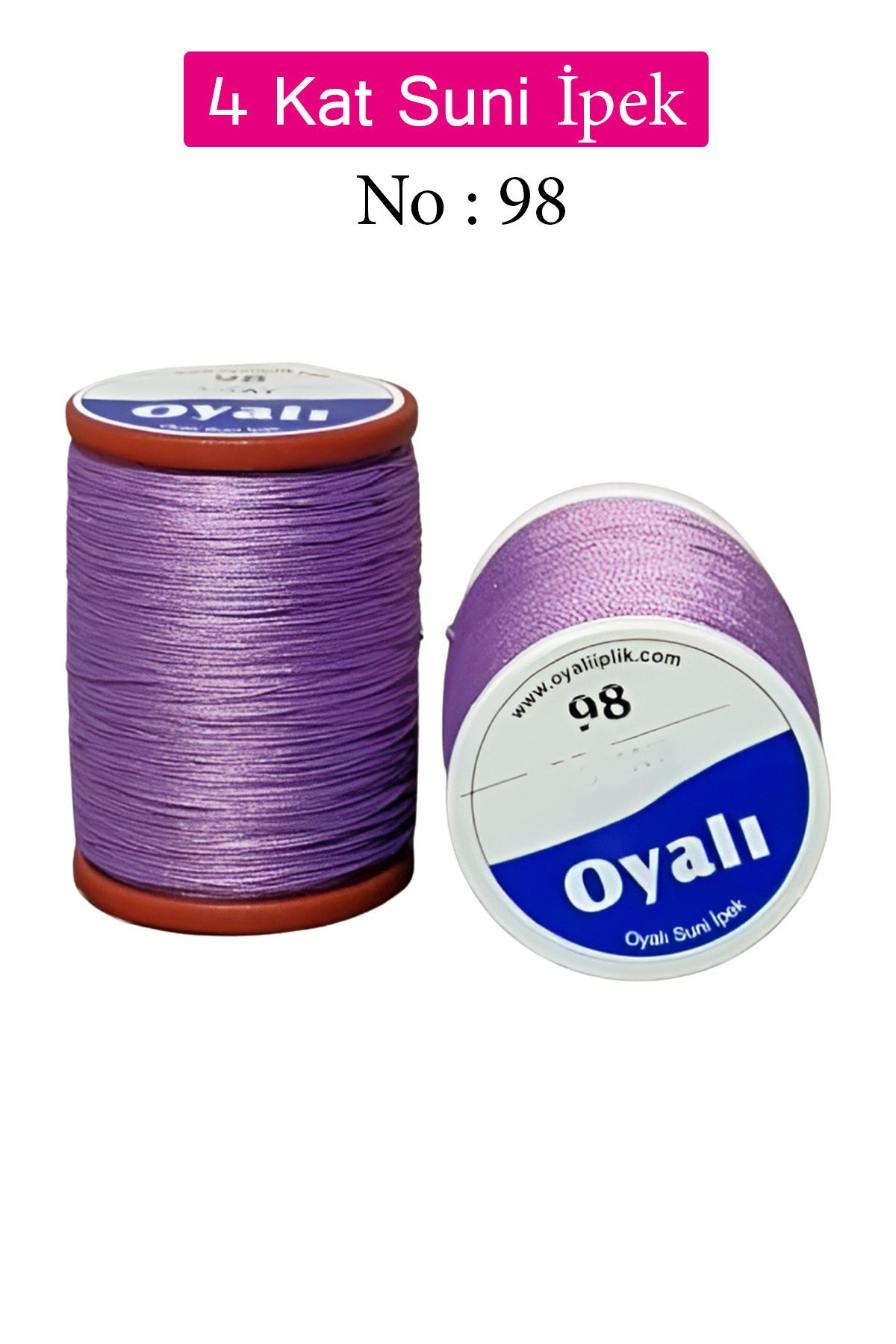 Royaleks Oyalı 4 Kat Suni İpek İplik İğne Oyası Boncuk İpi Tığ Oyası No:98