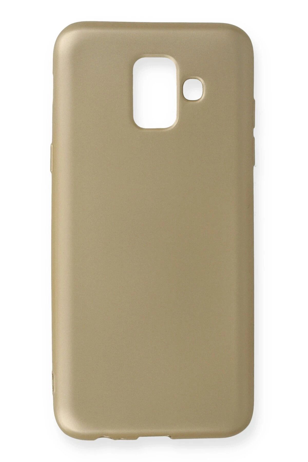 NewFace Samsung Galaxy A6 2018 Kılıf First Silikon - Gold HNZRN