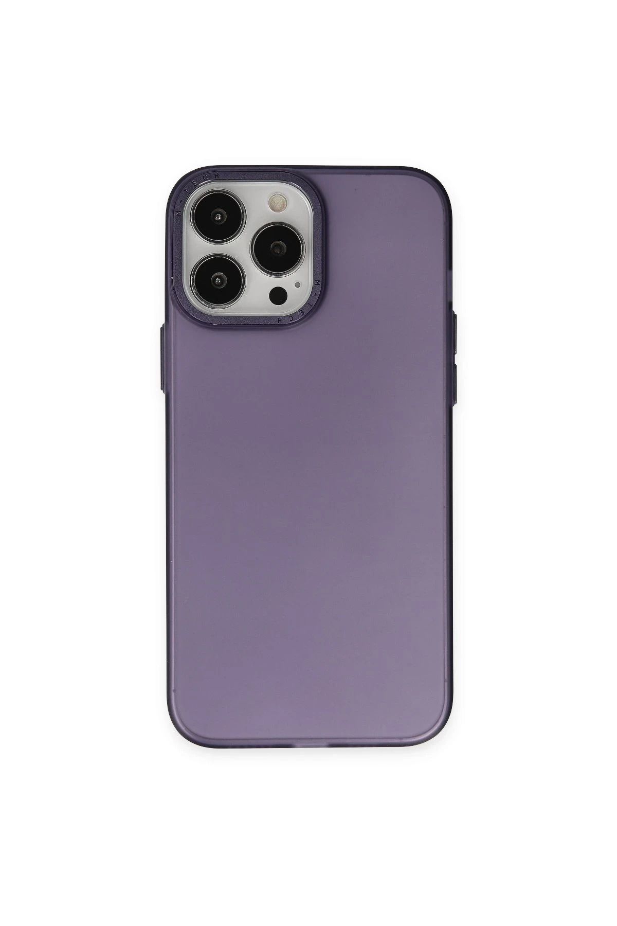 NewFace iPhone 13 Pro Max Kılıf Modos Metal Kapak - Derin Mor JOJUA