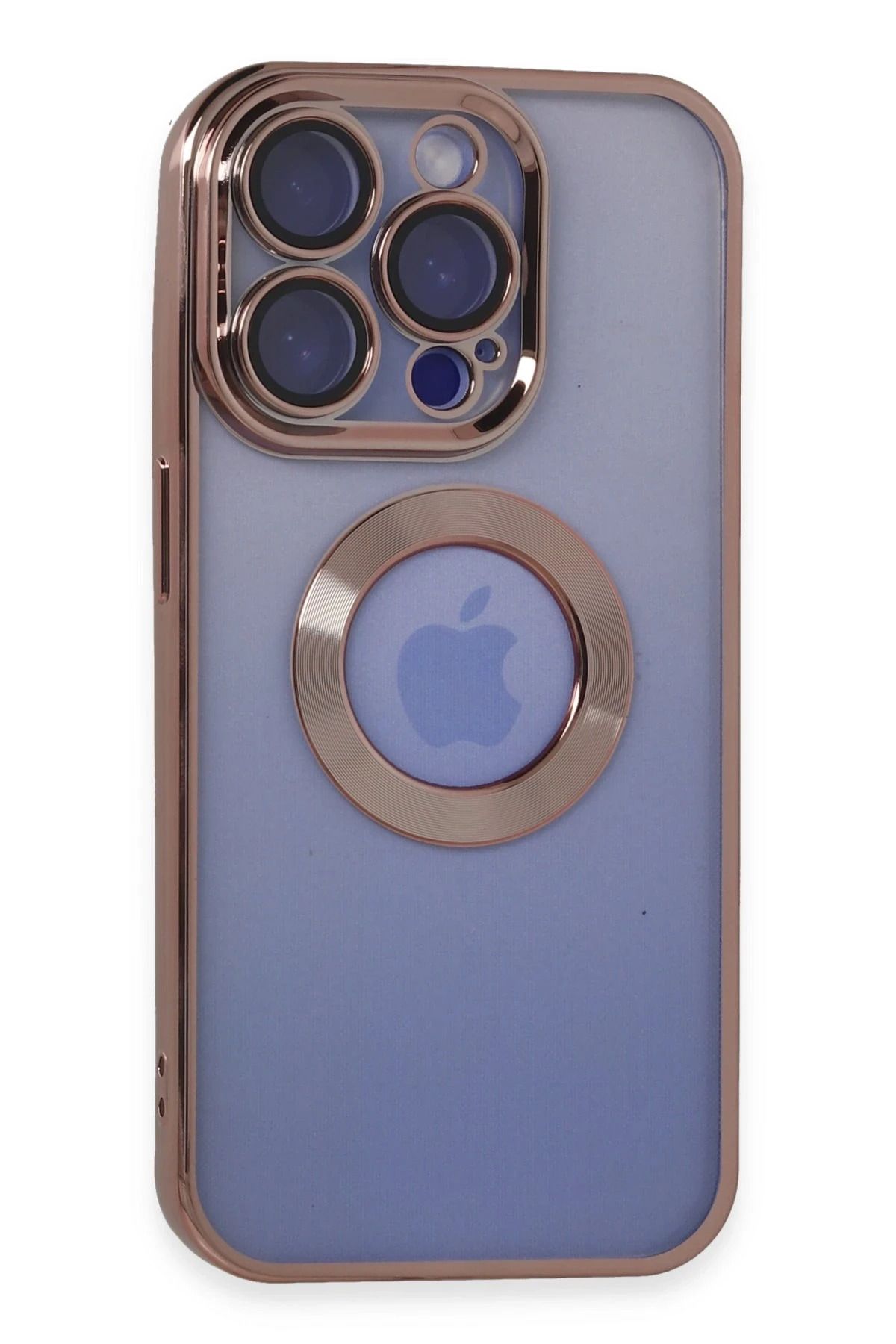 NewFace iPhone 15 Pro Max Kılıf Slot Silikon - Rose Gold NRMSA