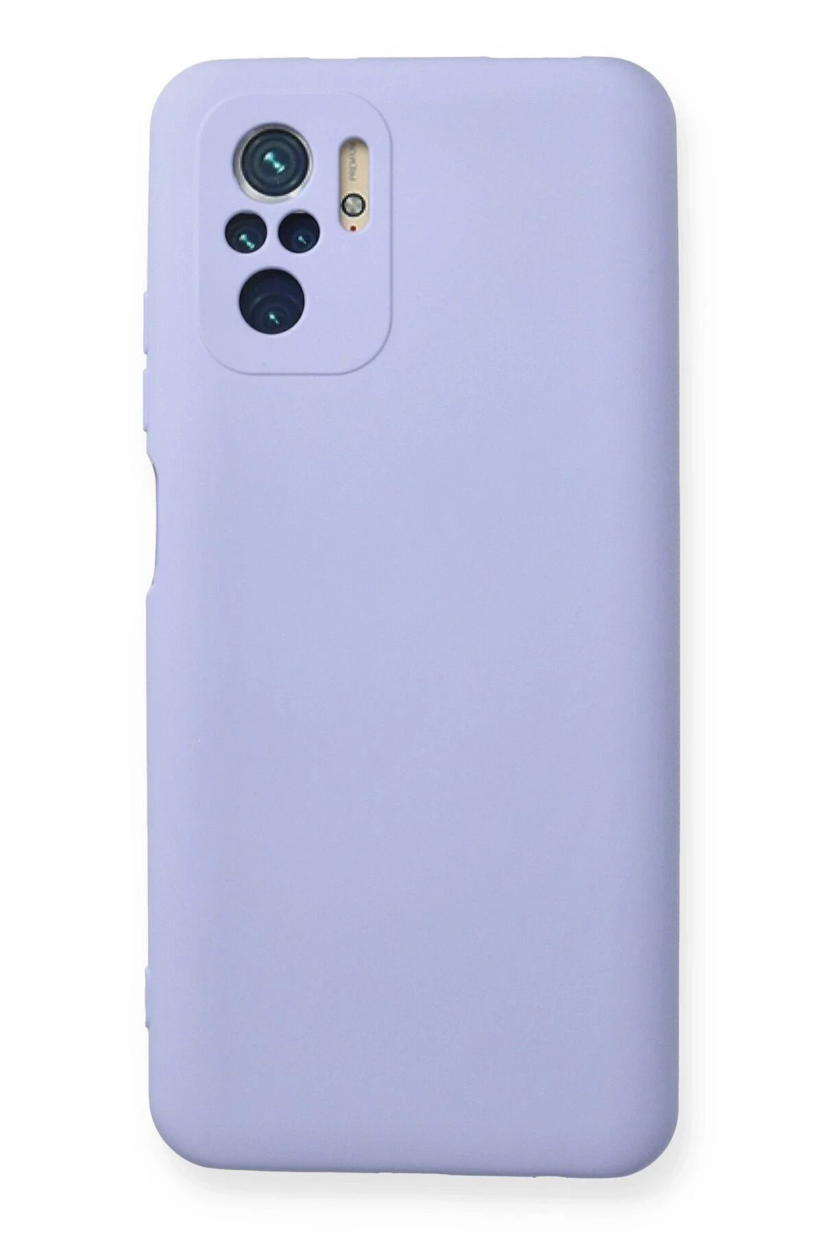 NewFace Xiaomi  uyumlu Redmi Note 10 Kılıf Nano içi Kadife Silikon - Lila HNZRN
