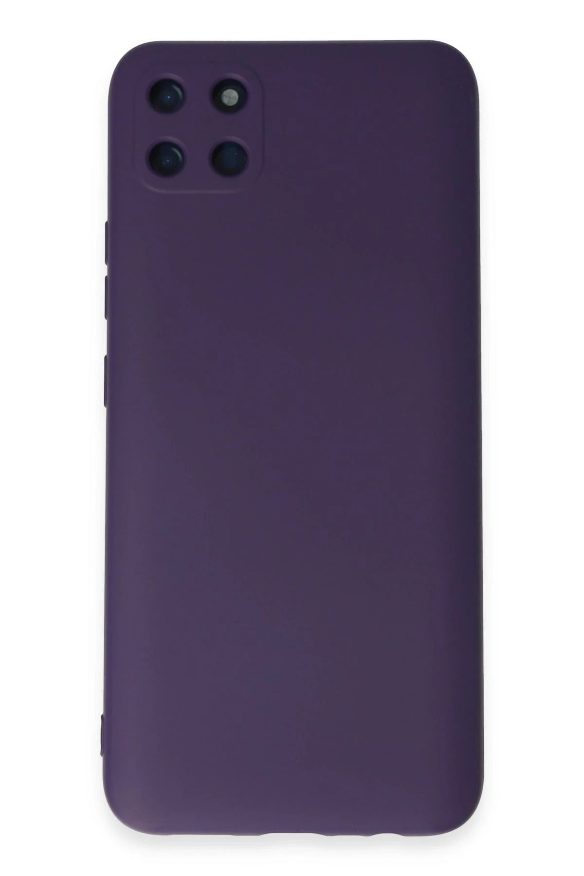 NewFace Realme C11 Kılıf Nano içi Kadife Silikon - Mor JOJUA