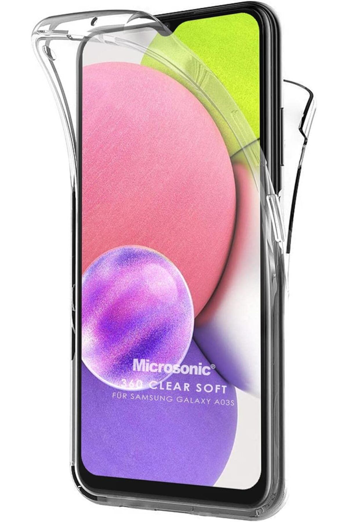 STOREMAX nffashopm Galaxy A34 Kılıf 6 Tarafı Tam Full Koruma 360 Clear Soft Şeffaf [Galaxy A34 ile Uyumlu