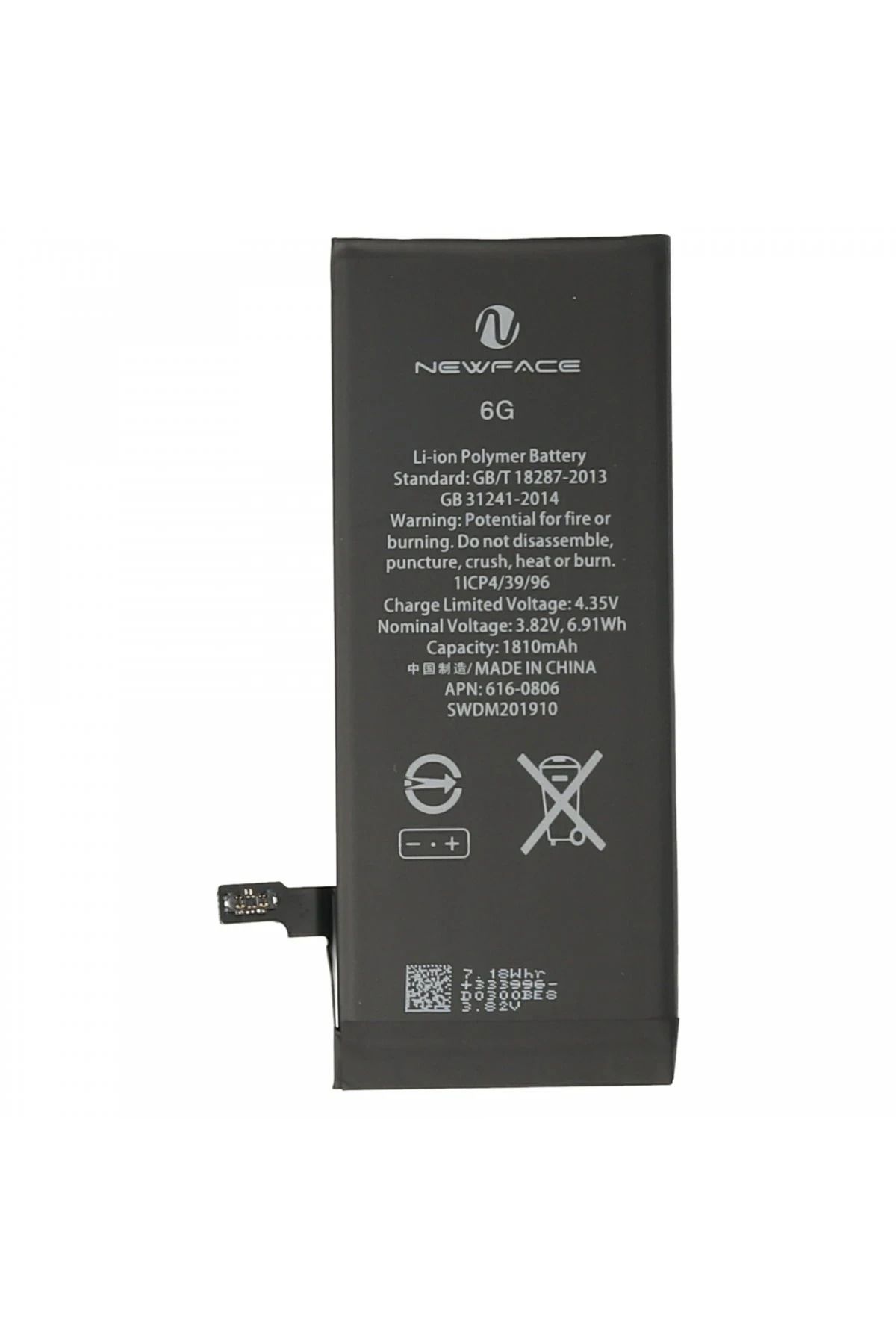 NewFace iPhone 6 Uyumlu Batarya (1900mAh) FERRG