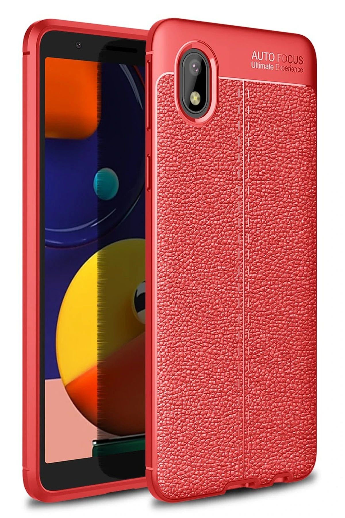 NewFace Samsung Galaxy A01 Core Kılıf Auto Focus Kapak - Kırmızı BSTMY