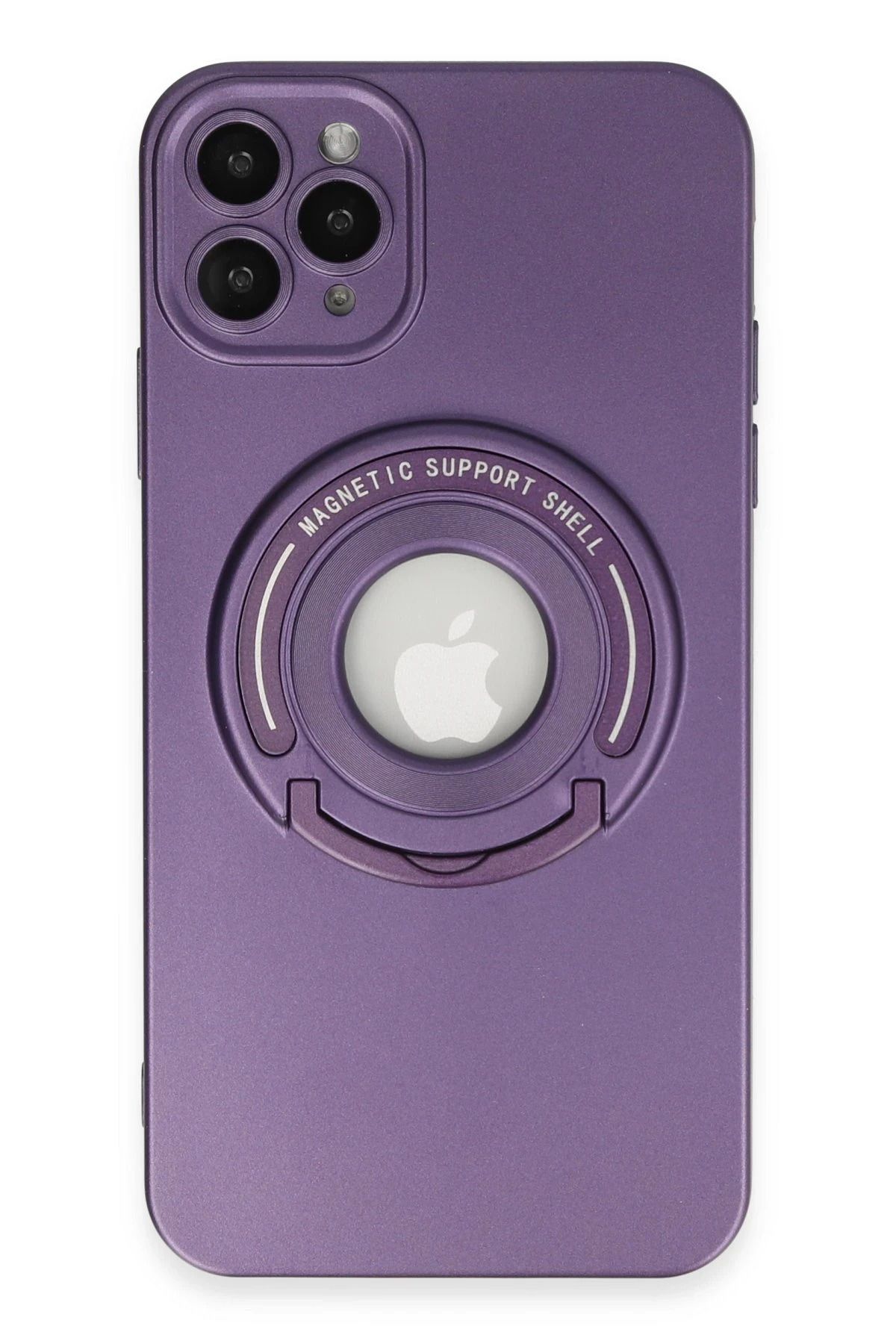 NewFace iPhone 12 Pro Max Kılıf Lukka Magneticsafe Kapak - Derin Mor NRMSA