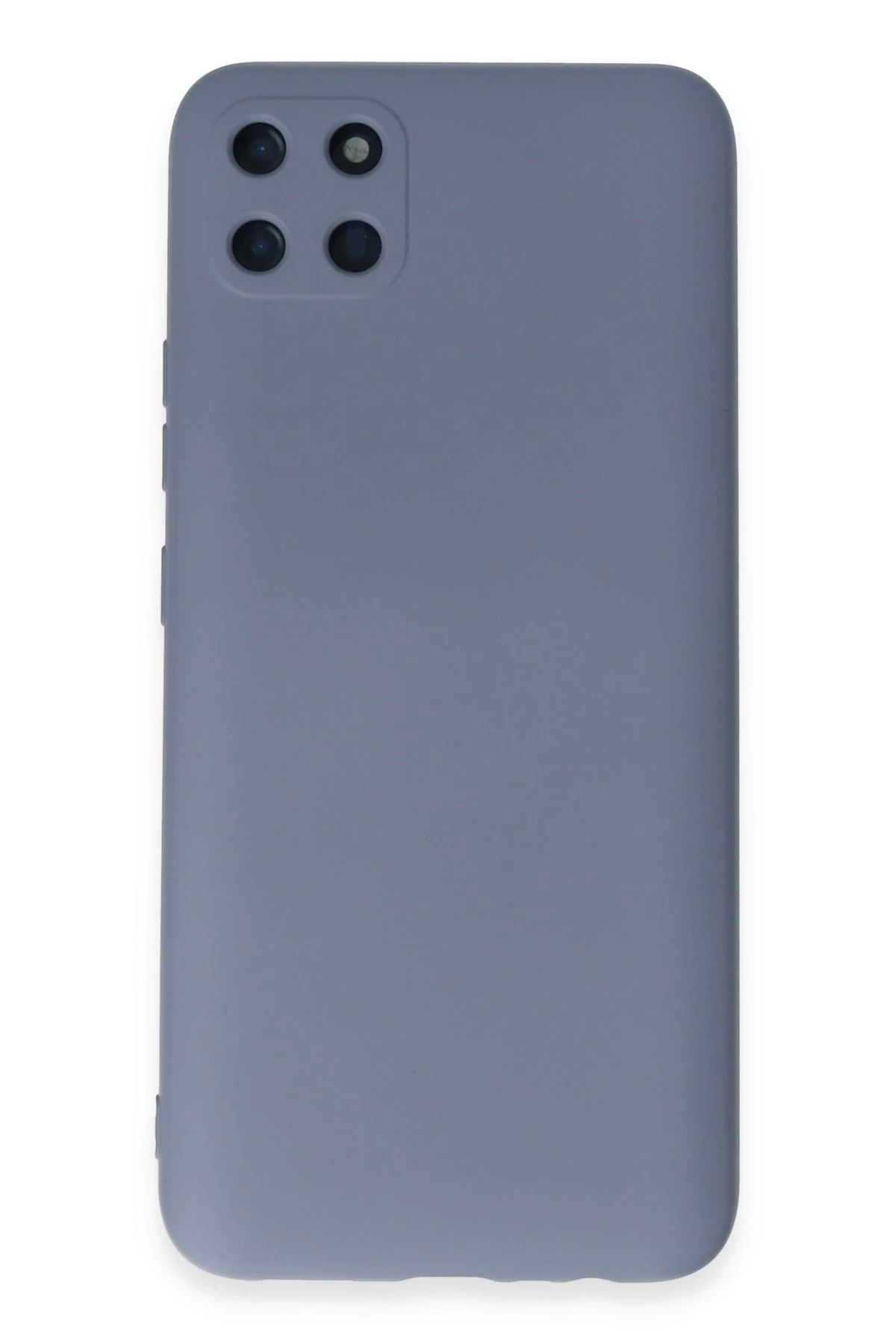 NewFace Realme C11 Kılıf Nano içi Kadife Silikon - Gri JOJUA