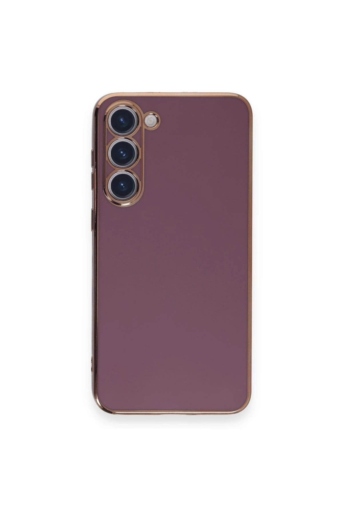 NewFace Samsung Galaxy S23 Plus Kılıf Volet Silikon - Mor HNZRN