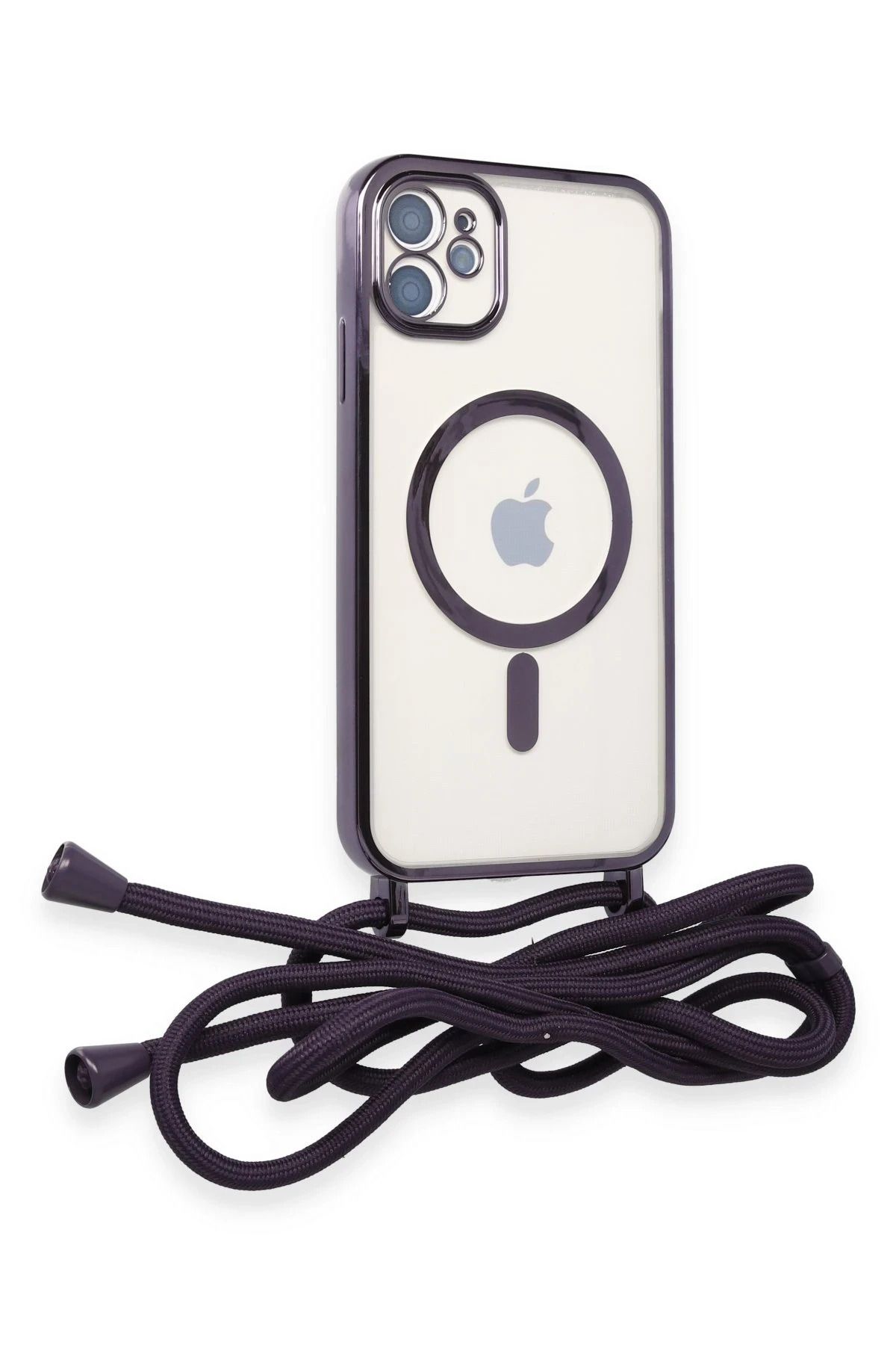 cepmoda iPhonE 11 | DiVO Taşıma iP Askılı Lazer Magsafe Silikon Telefon Kılıfı | MOR