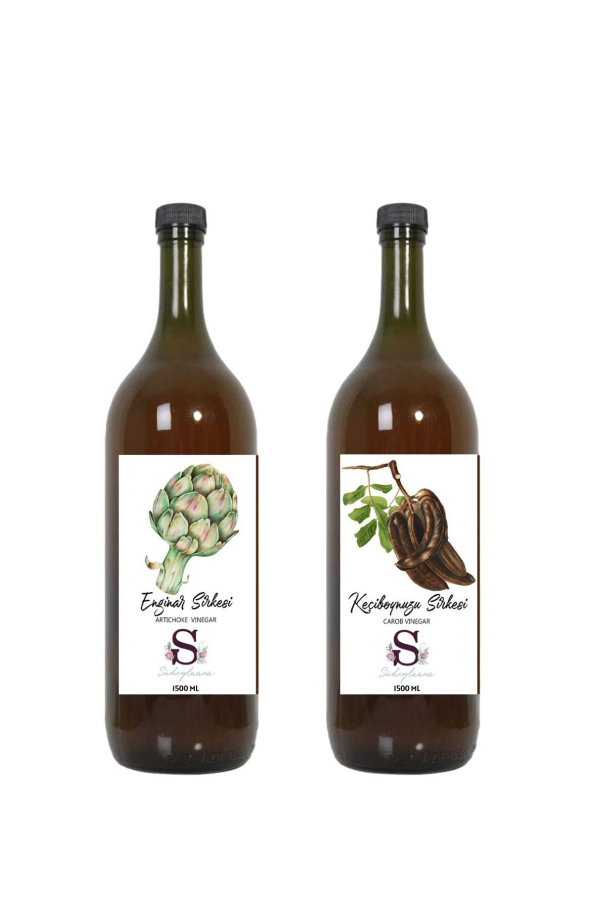 Süheylaana Doğal Enginar Sirkesi 1500 Ml - Doğal Keçiboynuzu Sirkesi 1500 Ml