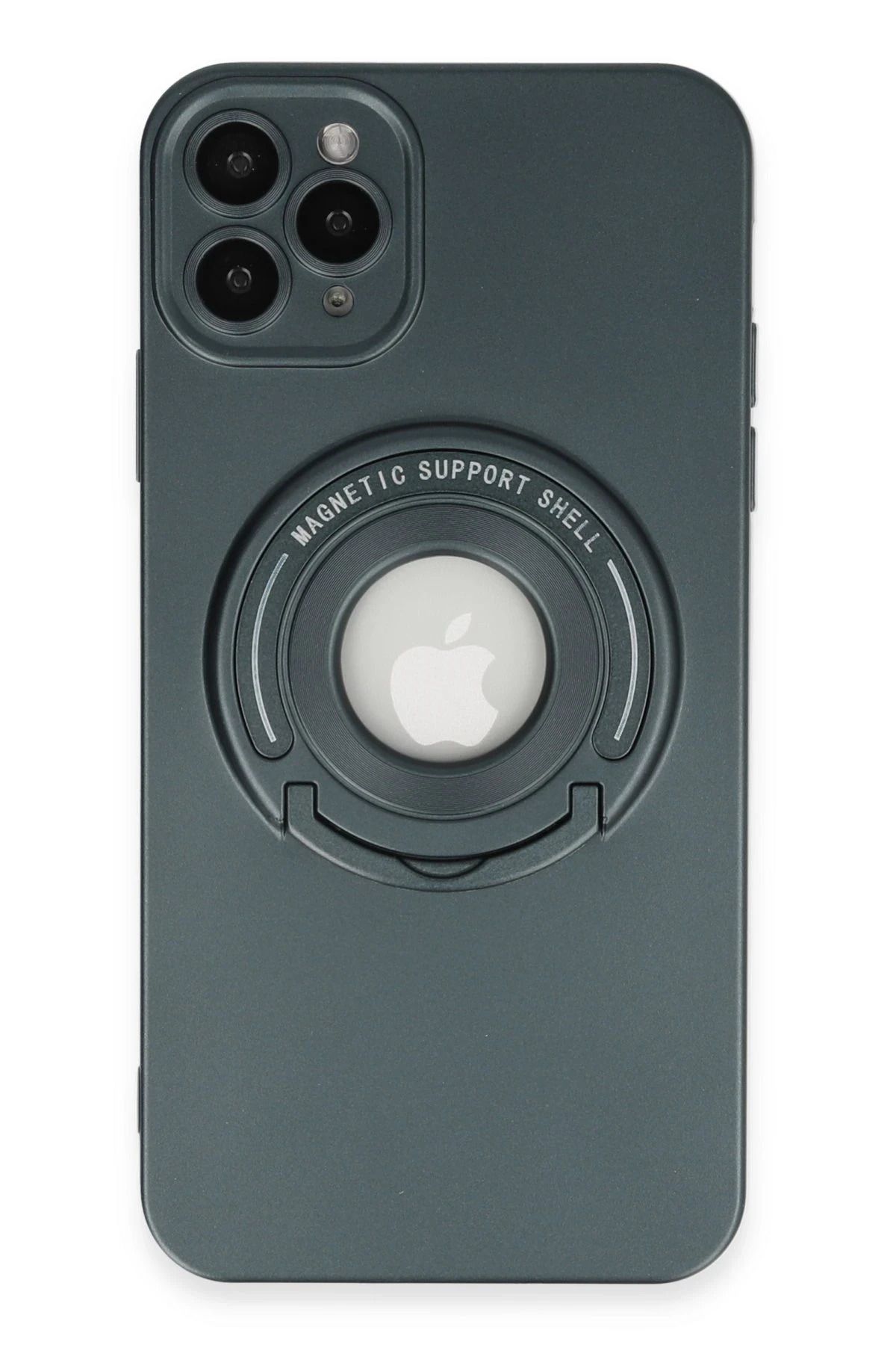 NewFace iPhone 12 Pro Kılıf Lukka Magneticsafe Kapak - Koyu Yeşil JOJUA