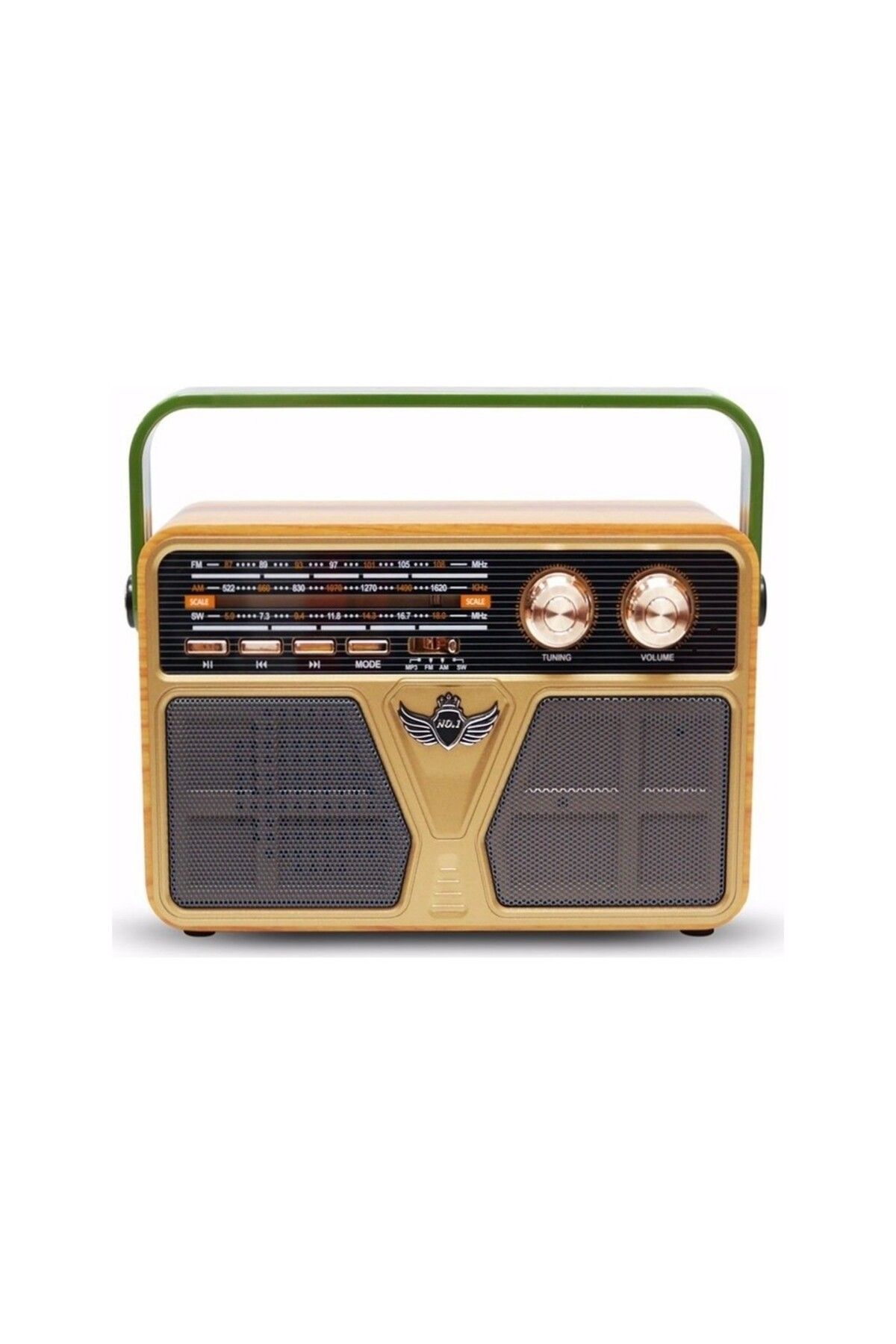 L'eDoren M-507 Bt Ahşap Radyo Fm USB Tf Bluetooth Hoparlör
