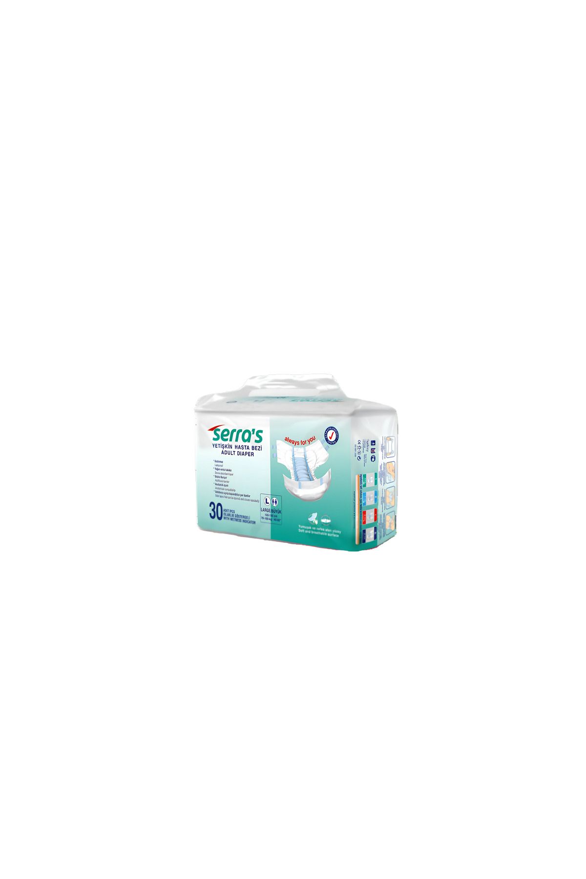 Serra's Yetişkin Hasta Bezi 30'lu Paket L Beden