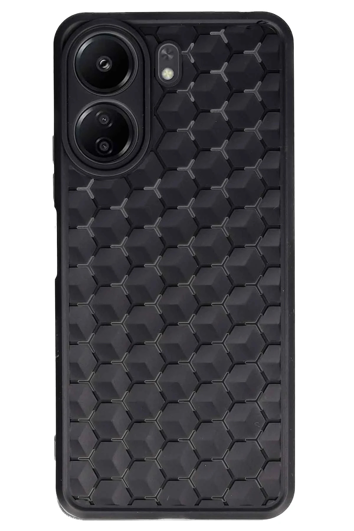 NewFace Xiaomi Redmi 13C Kılıf Petek Silikon Kapak - Siyah JOJUA