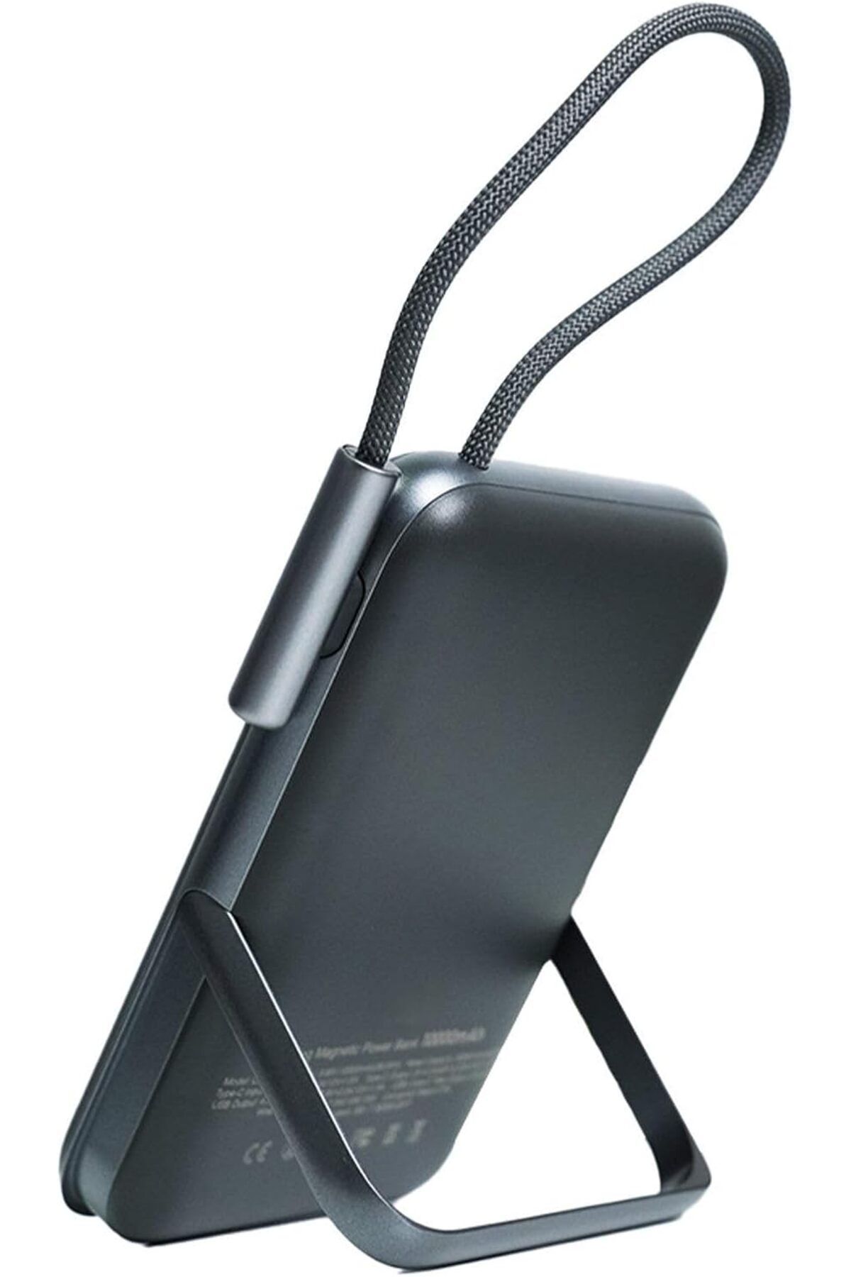 STOREMAX nffashopm Magsafe Uyumlu Powerbank PD20W Dahili Type-C Kablolu Dijital Göstergeli 10000 mAh Kablosu