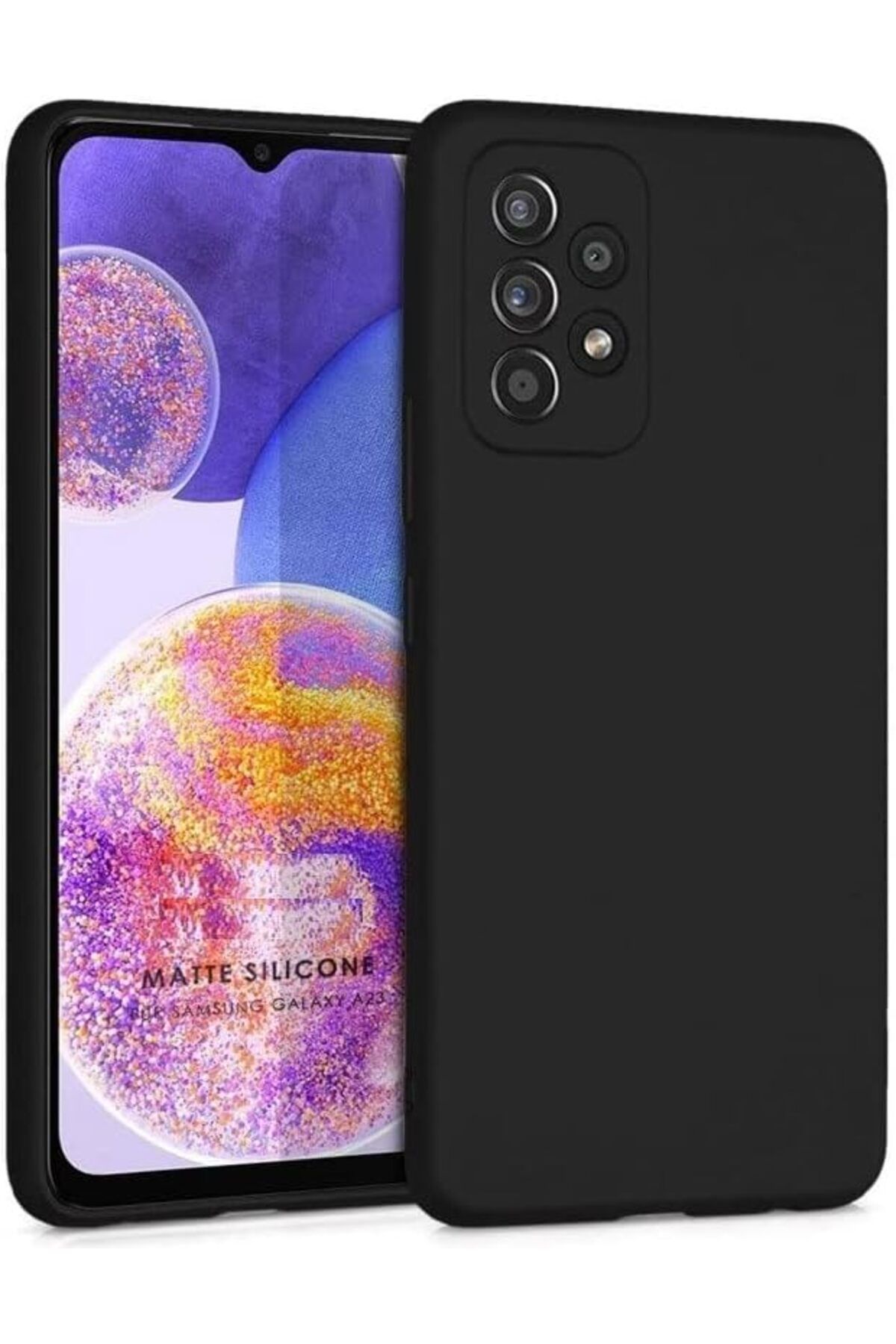 STOREMAX A23 Uyumlu içi Kadife Lansman Liquid Silicone kılıf Şok Emici Full Kasa Koruma