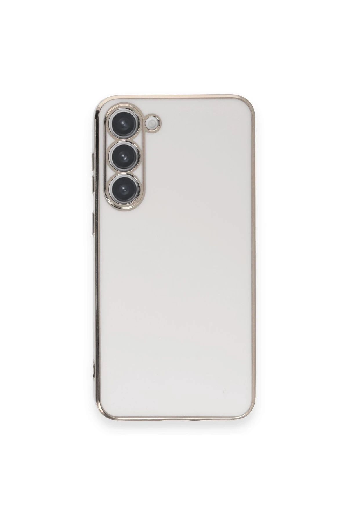 NewFace Samsung Galaxy S23 Plus Kılıf Volet Silikon - Beyaz YNSMR