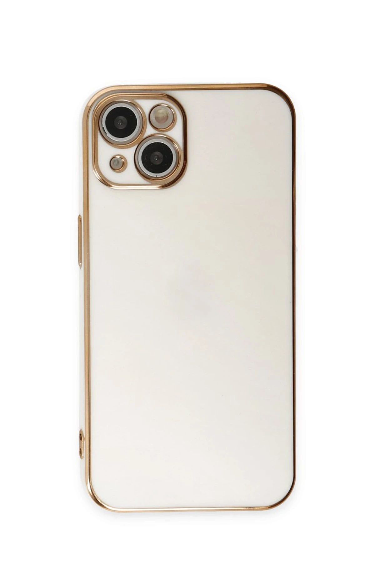 NewFace iPhone 15 Kılıf Volet Silikon - Beyaz NRMSA