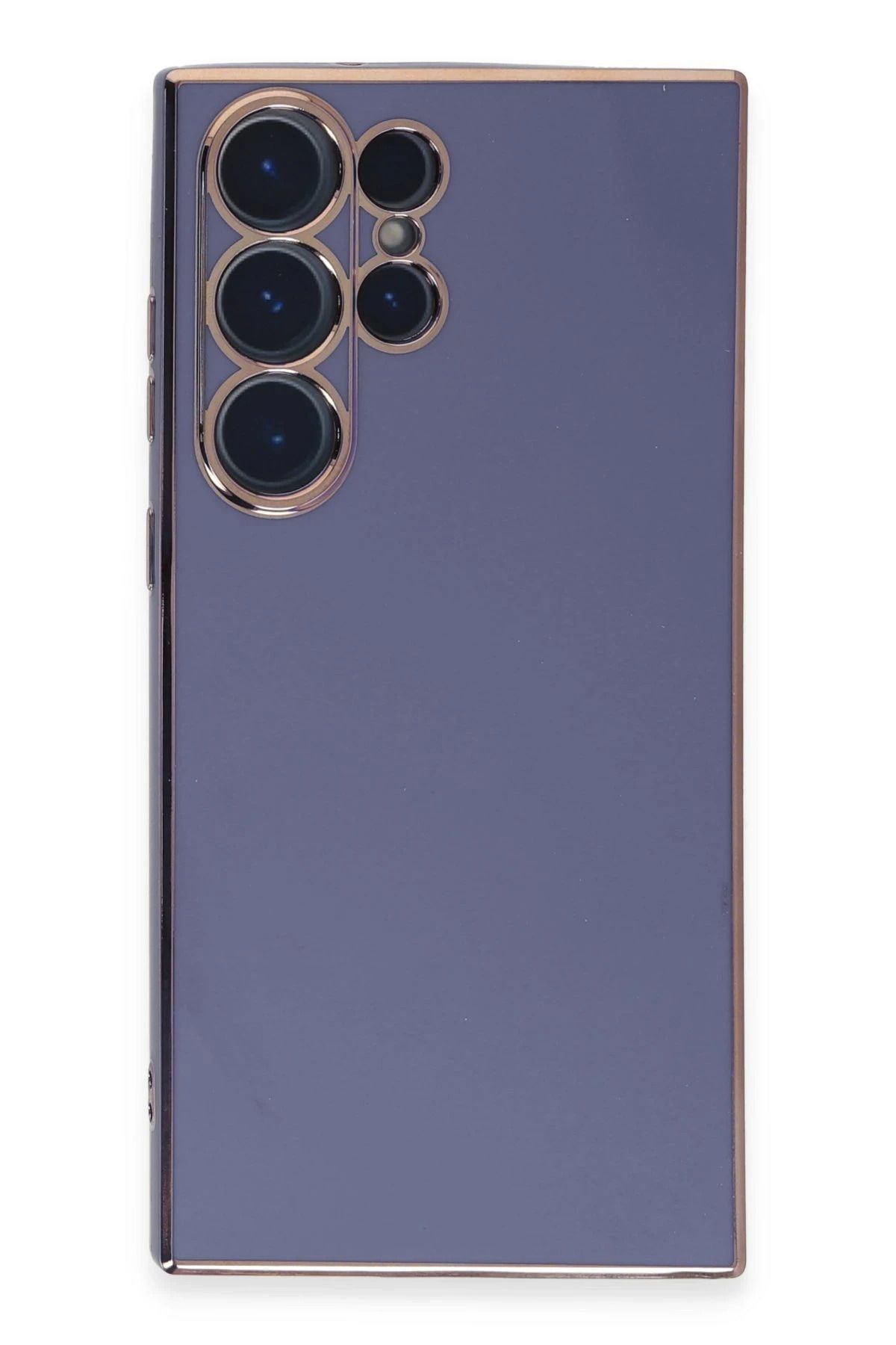 NewFace Samsung Galaxy S23 Ultra Kılıf Volet Silikon - Mavi HNZRN