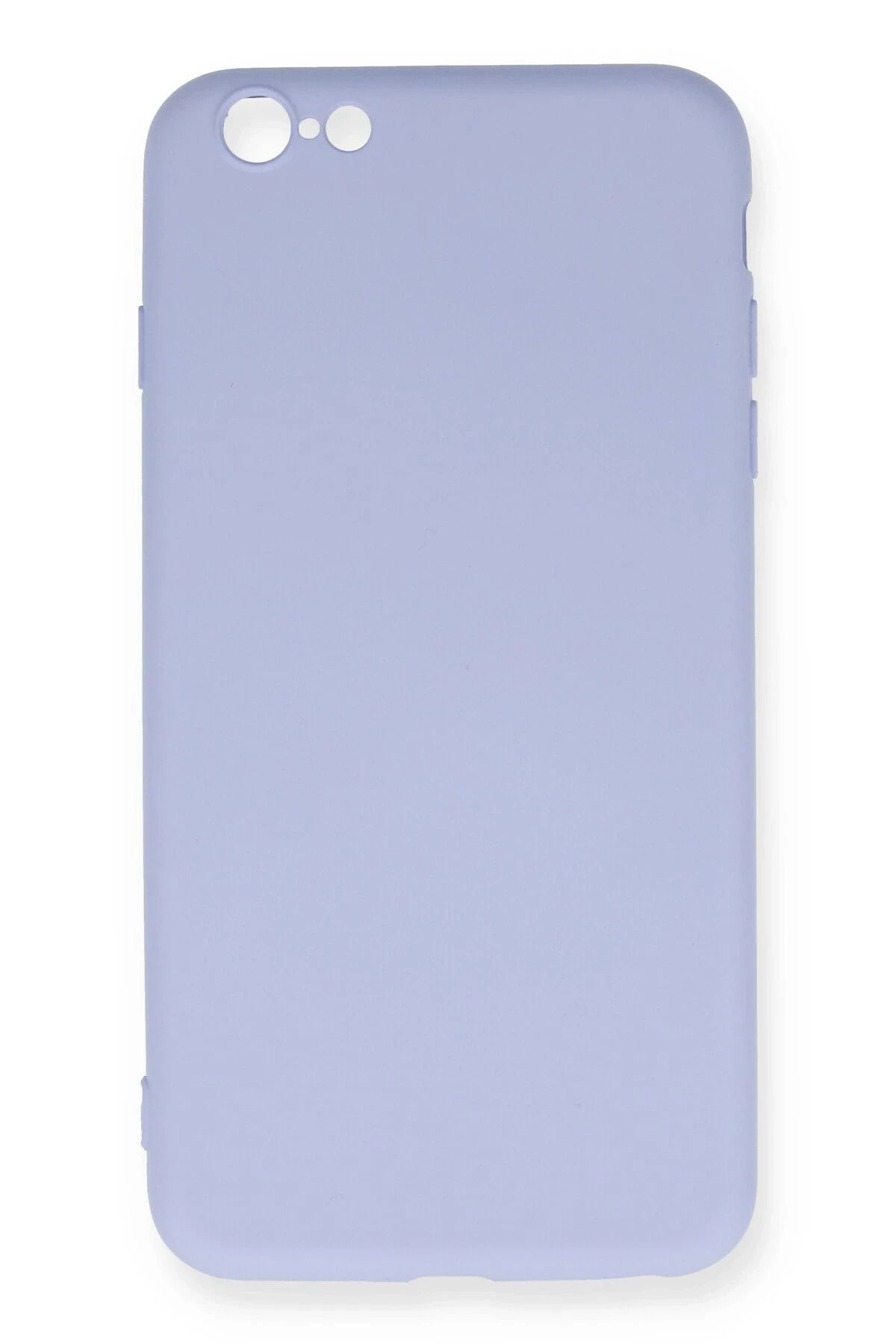NewFace iPhone 6 Plus Uyumlu Kılıf Nano içi Kadife Silikon - Lila MRAYD