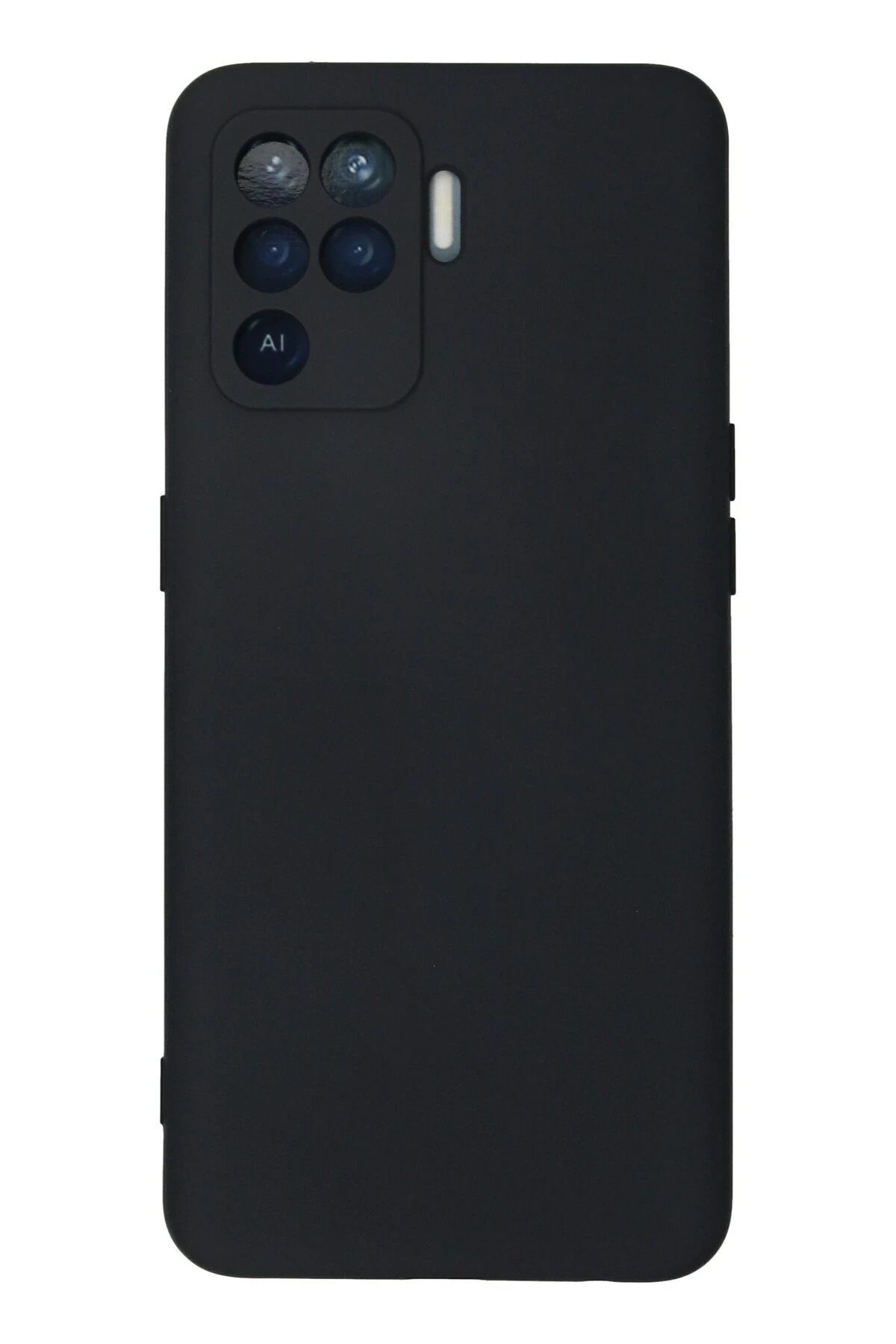 NewFace Reno 5 Lite Kılıf Nano içi Kadife Silikon - Lacivert HNZRN uyumlu
