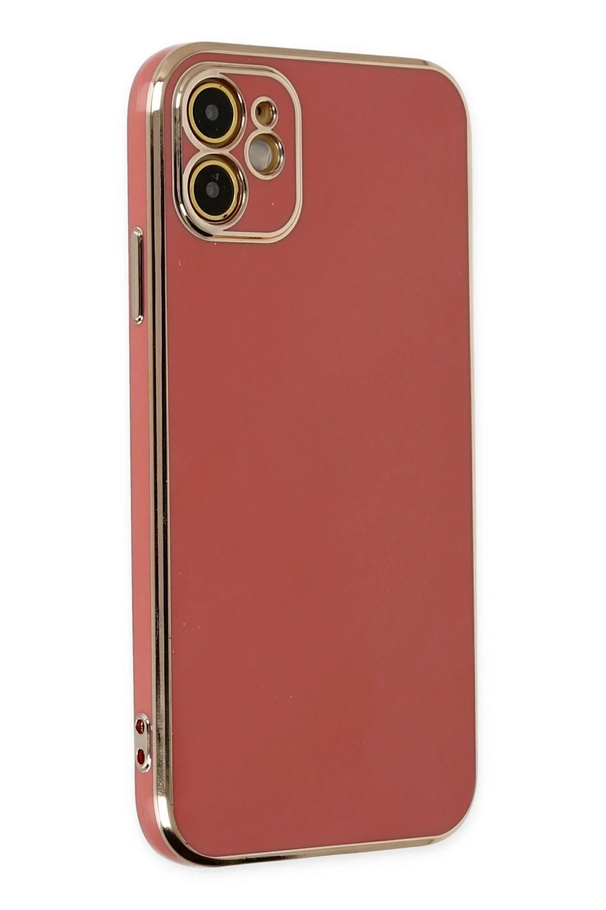 NewFace iPhone 12 Kılıf Volet Silikon - Kırmızı NRMSA