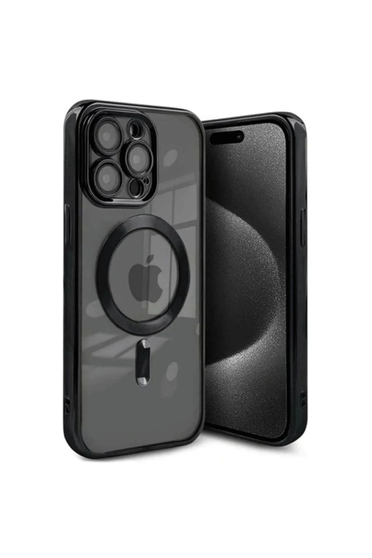 NewFace iPhone 15 Pro Max Kılıf Kross Magneticsafe Kapak - Siyah JOJUA