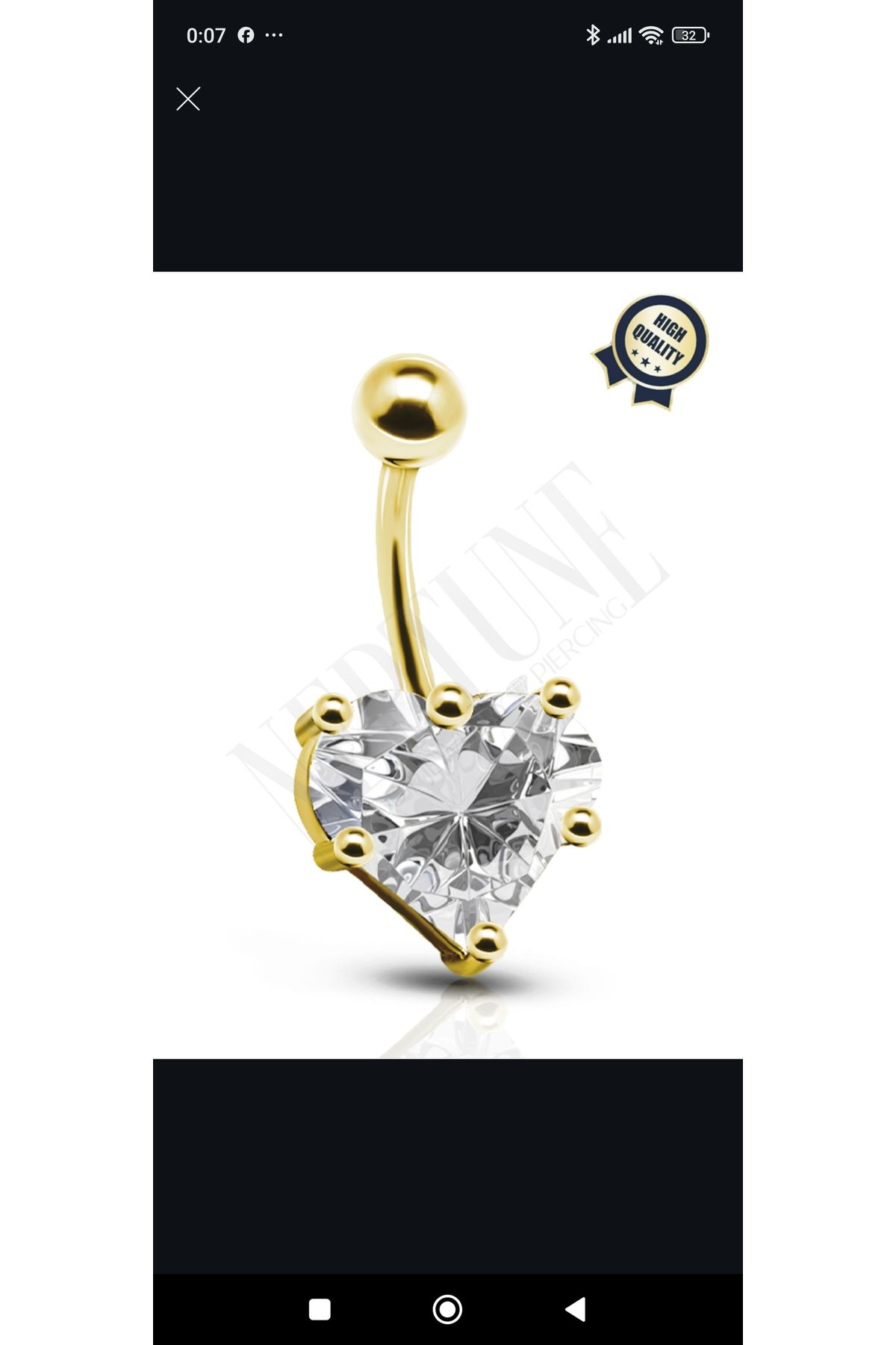 linaaksesuar Göbek piercing