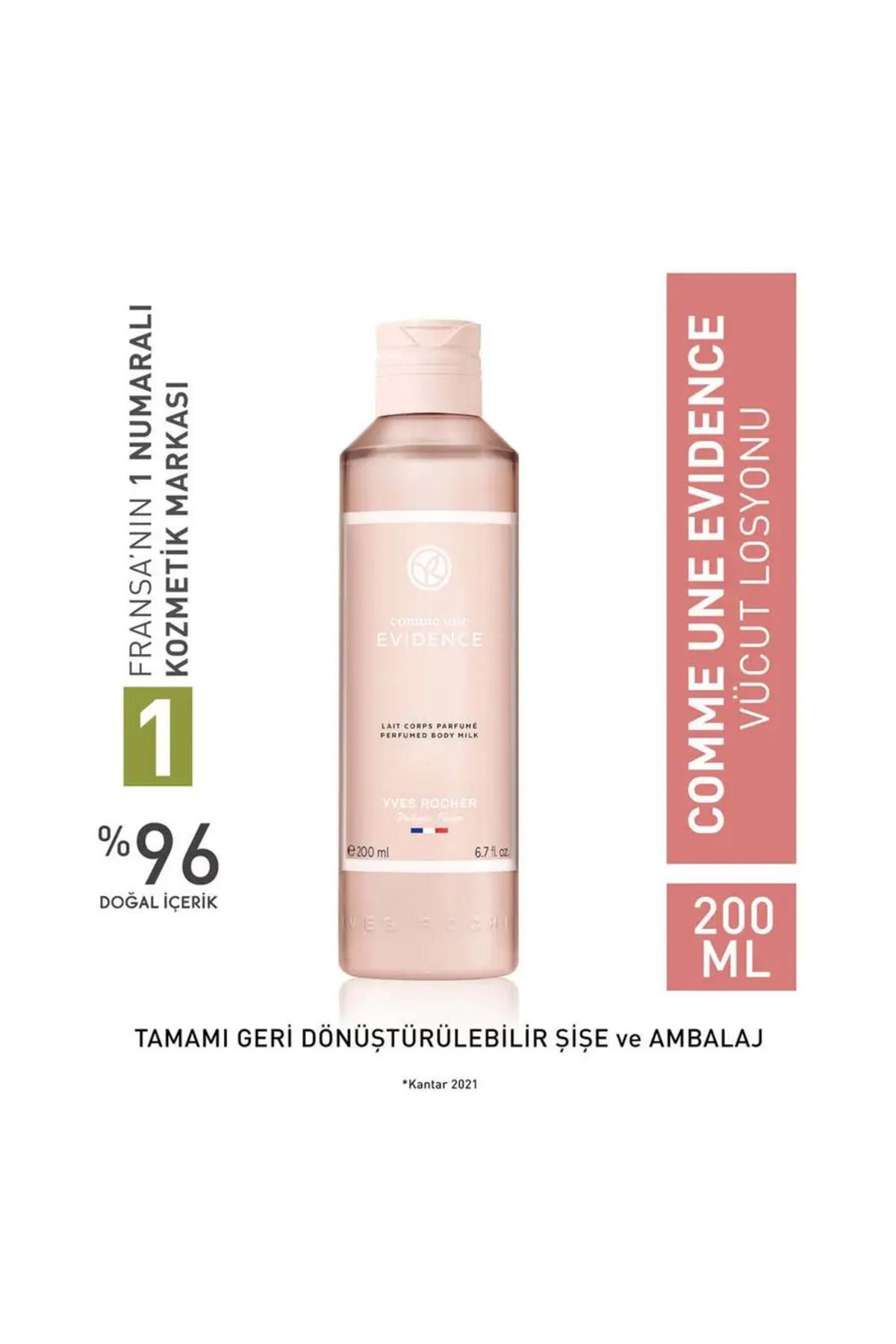 Yves Rocher Comme Une Evidence Parfümlü Vücut Sütü 200 ml