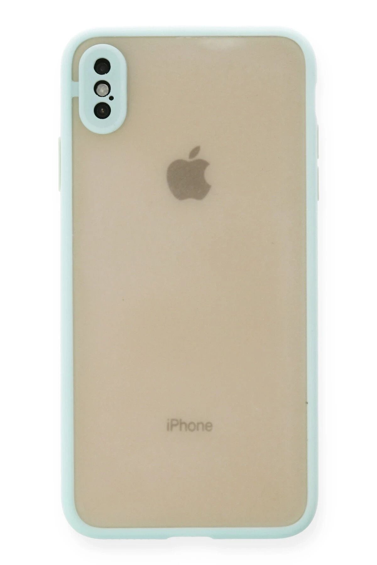 NewFace iPhone XS Max Kılıf Montreal Silikon Kapak - Turkuaz NRMSA